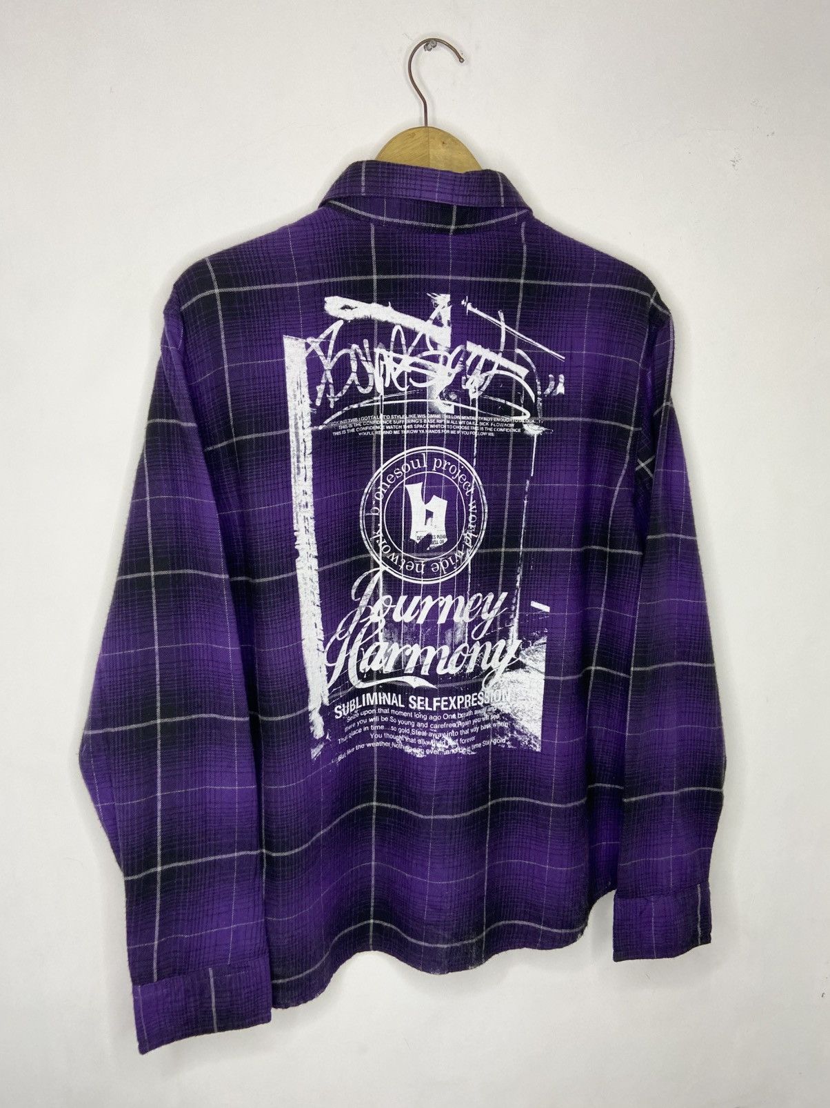 Hysteric Glamour SendOffer‼️ 00s B-One Soul Project Grafitti Poem Plaid Size US M / EU 48-50 / 2 - 4 Thumbnail