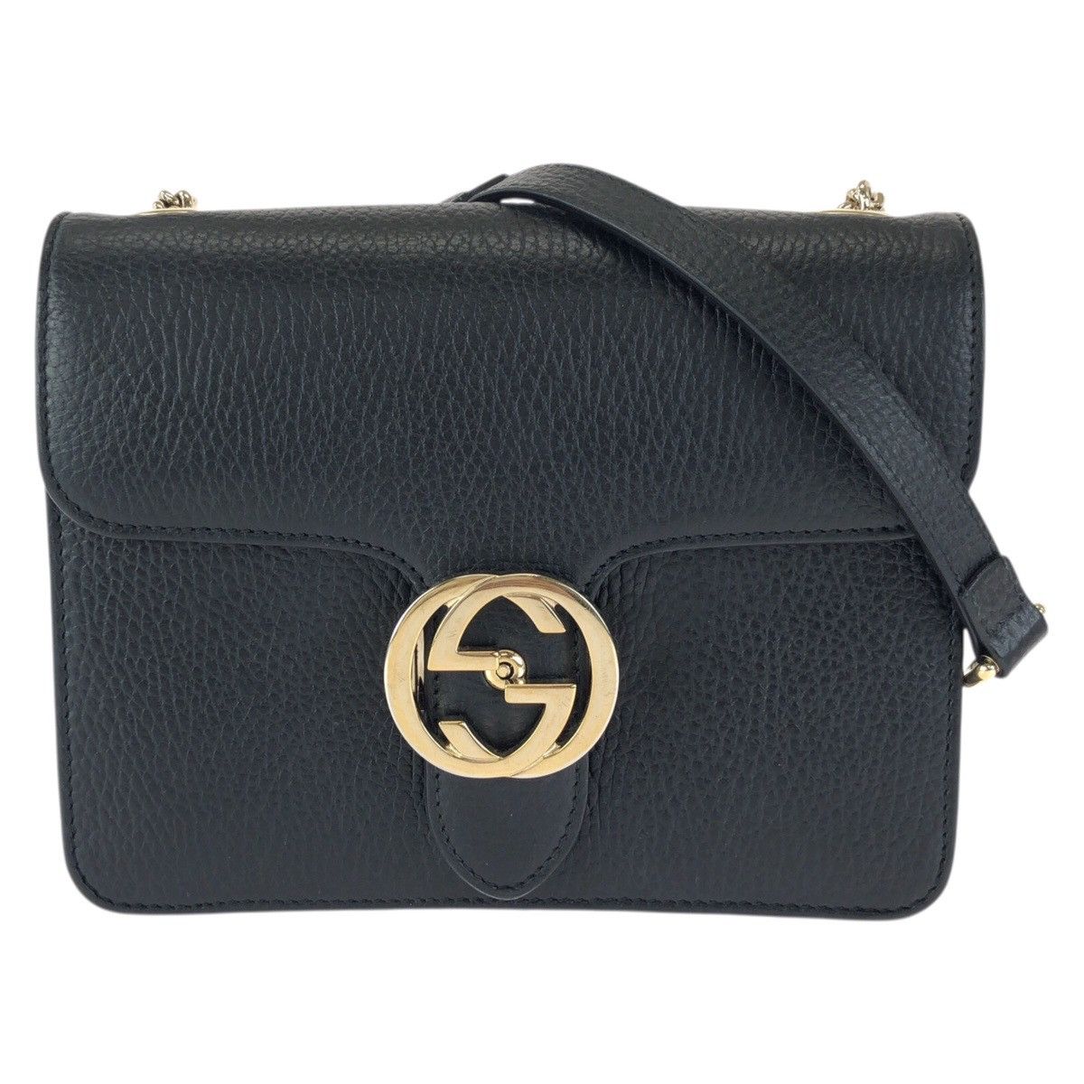 Gucci Gucci Gucci Interlocking G Leather Chain Shoulder Bag Leather Shoulder Bag 510304 DUTY FREE for USA Size ONE SIZE - 1 Thumbnail