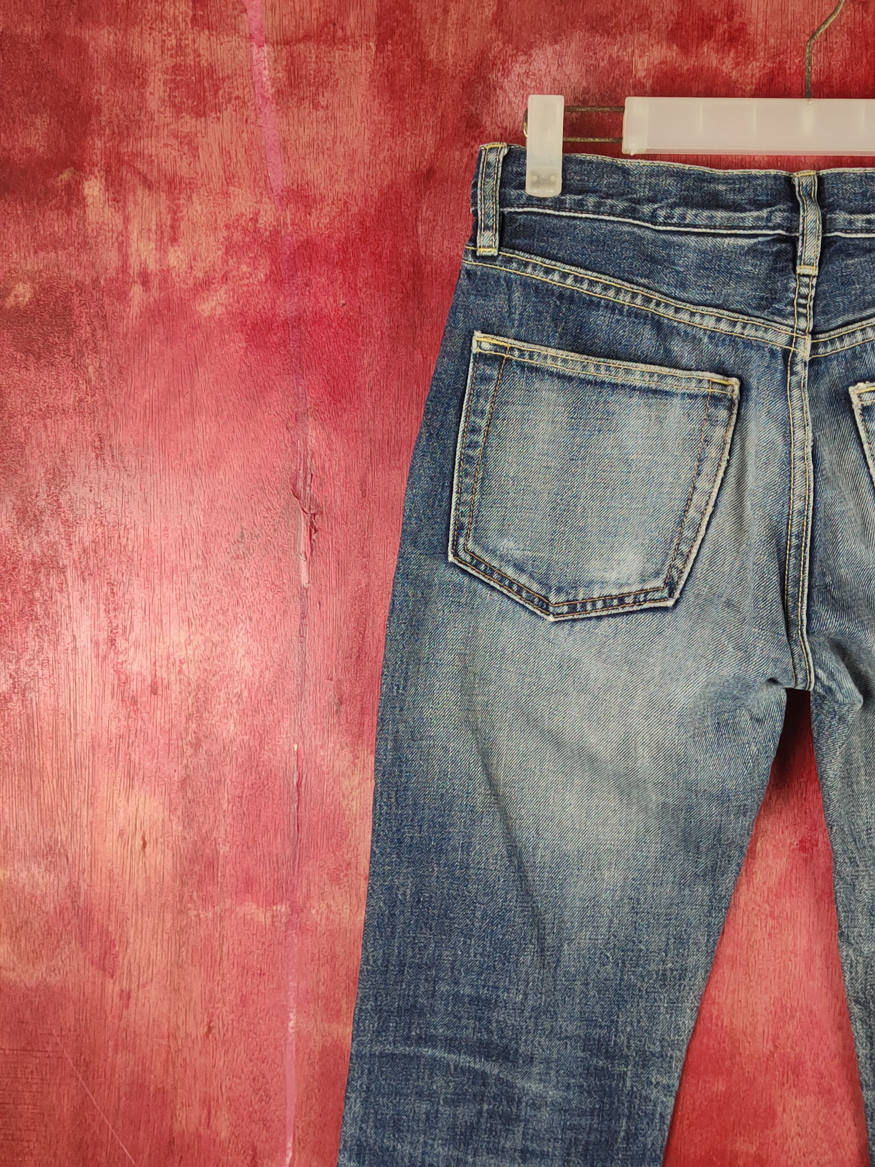 Gap Gap slim boot fit Dark Blue Distressed Ripped Jeans #S2355 Size 28" / US 6 / IT 42 - 8 Thumbnail