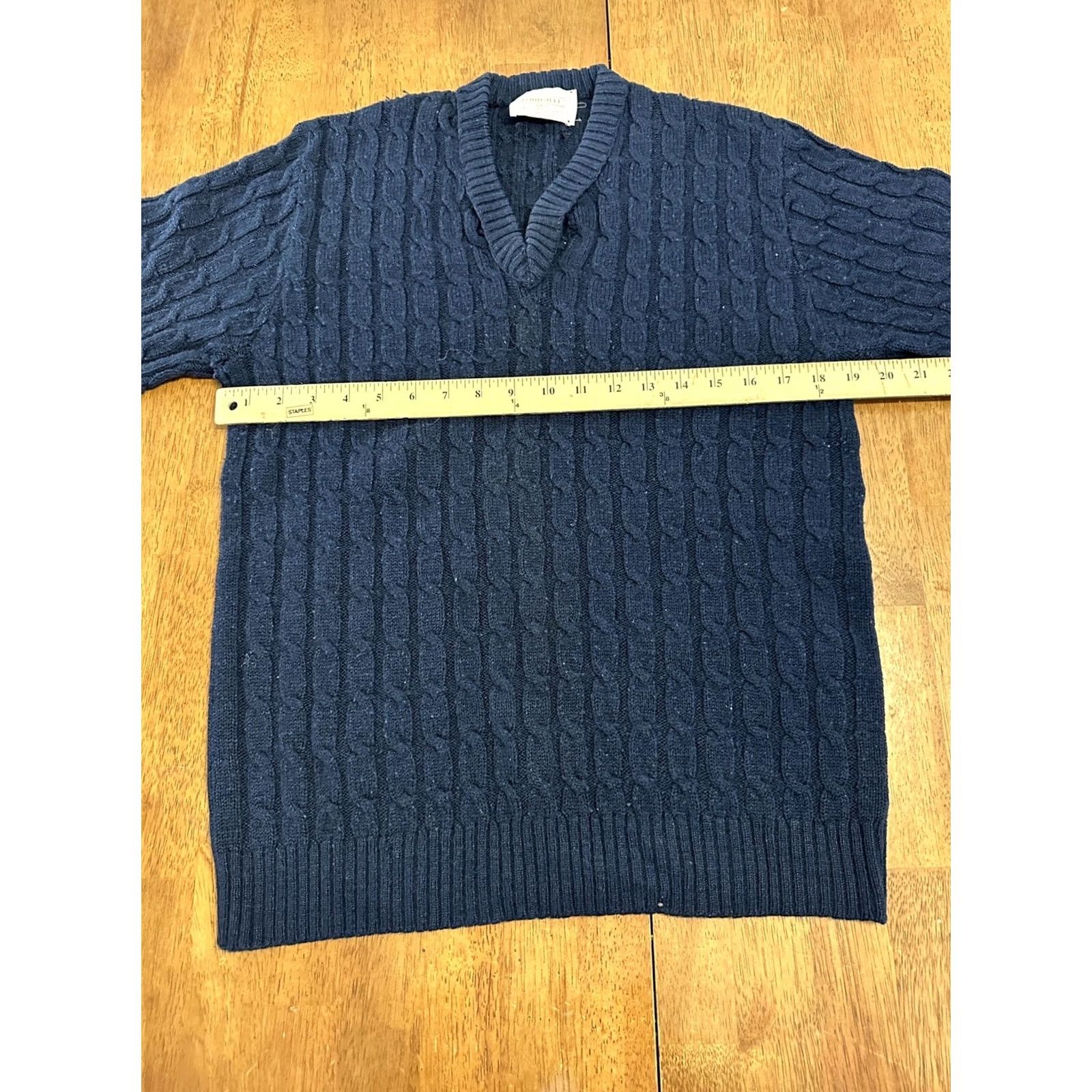 Vintage VINTAGE Lord Jeff V Neck Sweater Wintuk Orlon Acrylic Medium Navy Blue Mens Sweater Slim Fit Pullover Knit Long Sleeve Classic USA medium Size US M / EU 48-50 / 2 - 5 Thumbnail