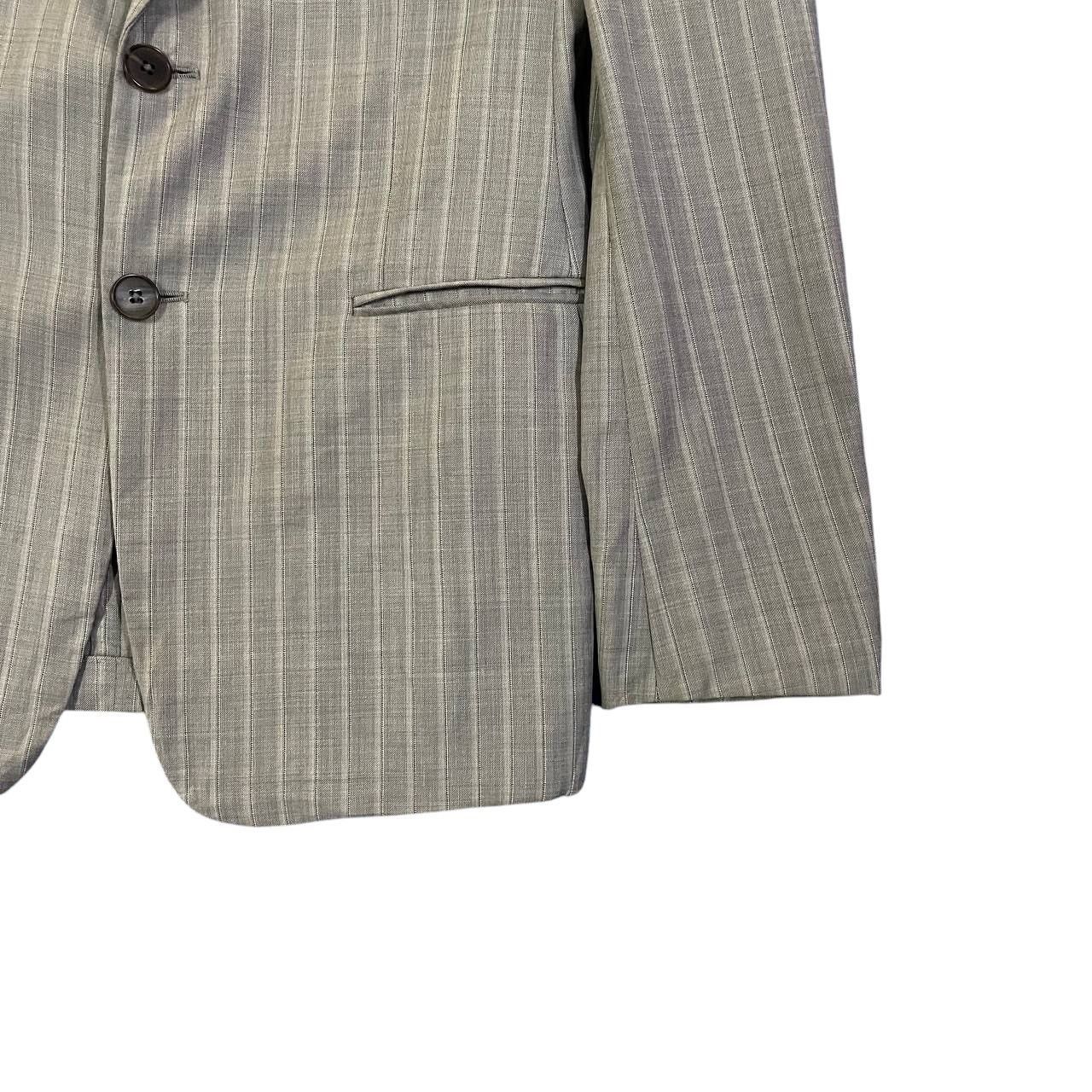 Armani Collezioni Vintage Armani Collezioni Wool Striped Blazer Size US S / EU 44-46 / 1 - 4 Thumbnail
