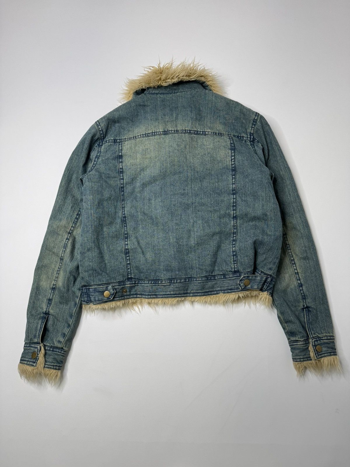 Vintage Vintage avant garde fur denim jacket if6was9 l.g.b. hysteric Size US S / EU 44-46 / 1 - 6 Thumbnail