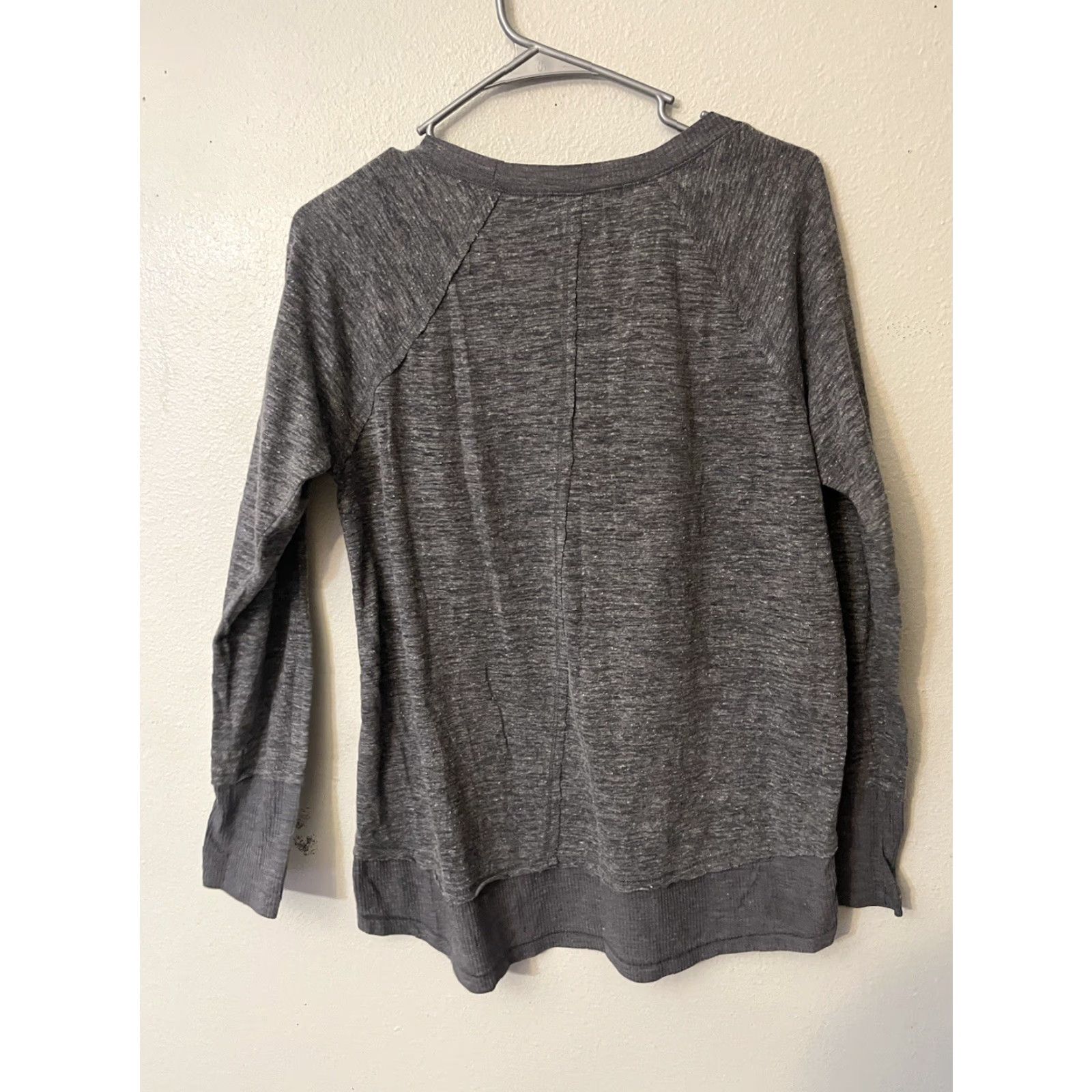 Vintage Democracy Blouse Long Sleeve Shirt Women M Gray Size M / US 6-8 / IT 42-44 - 3 Thumbnail
