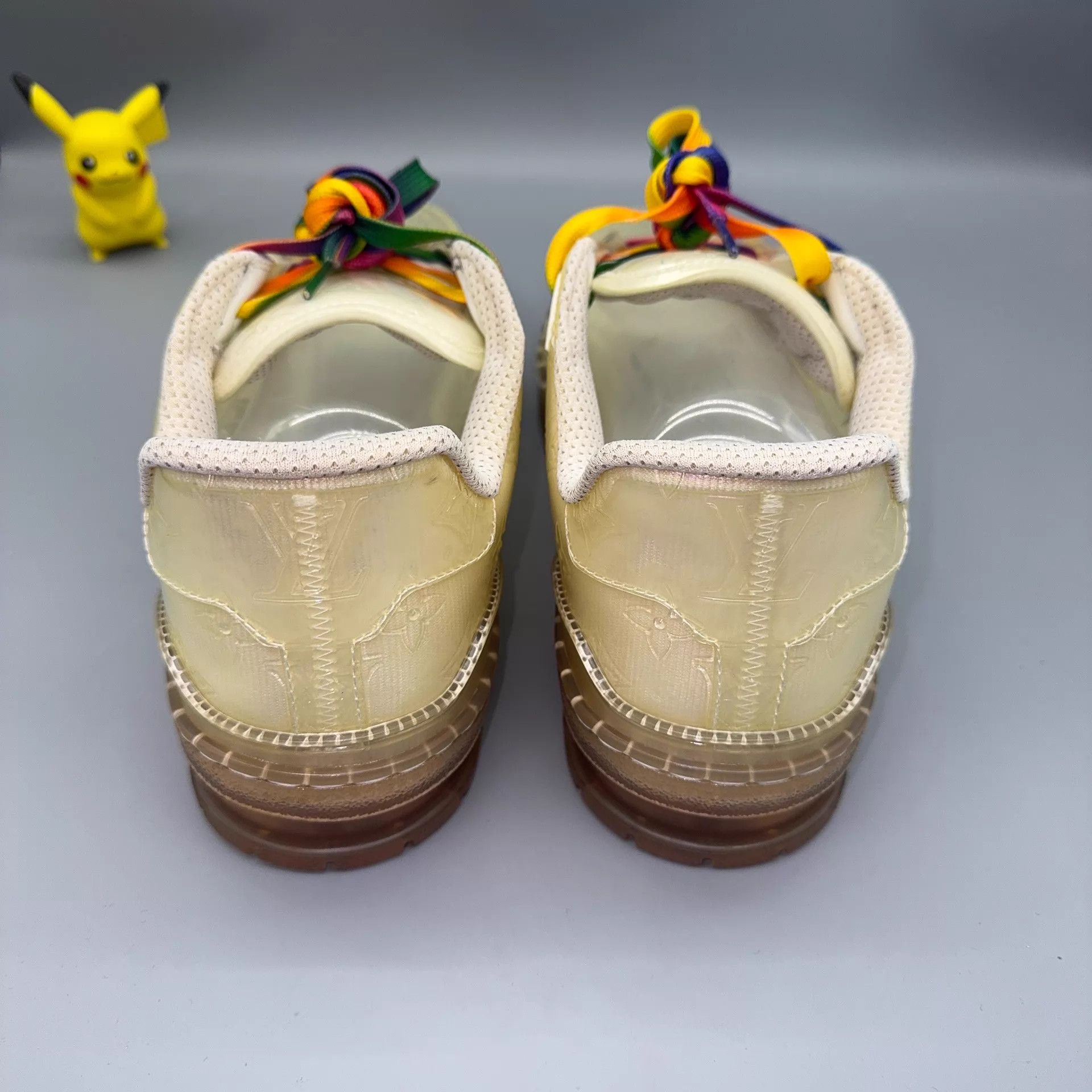 Louis Vuitton LOUIS VUITTON Trainer Transparent Logo White Size US 7.5 / EU 40-41 - 3 Thumbnail