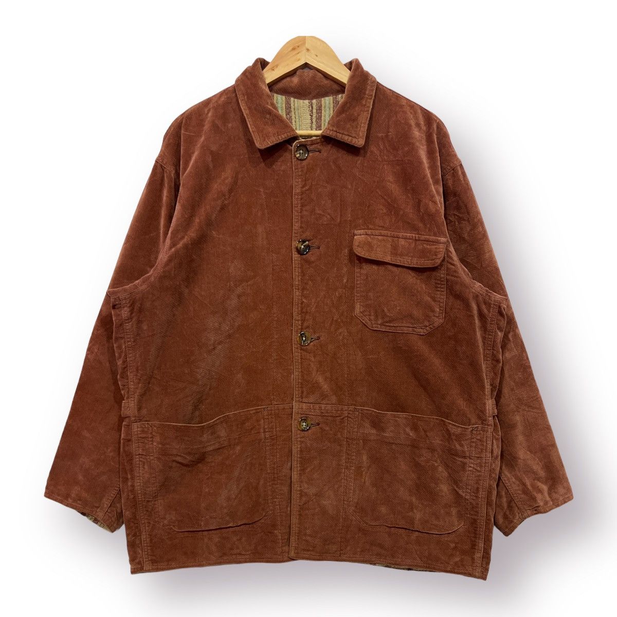 ABAHOUSE 🔥 Abahouse Japan Blanket chore REVERSIBLE jacket Size US L / EU 52-54 / 3 - 9 Thumbnail