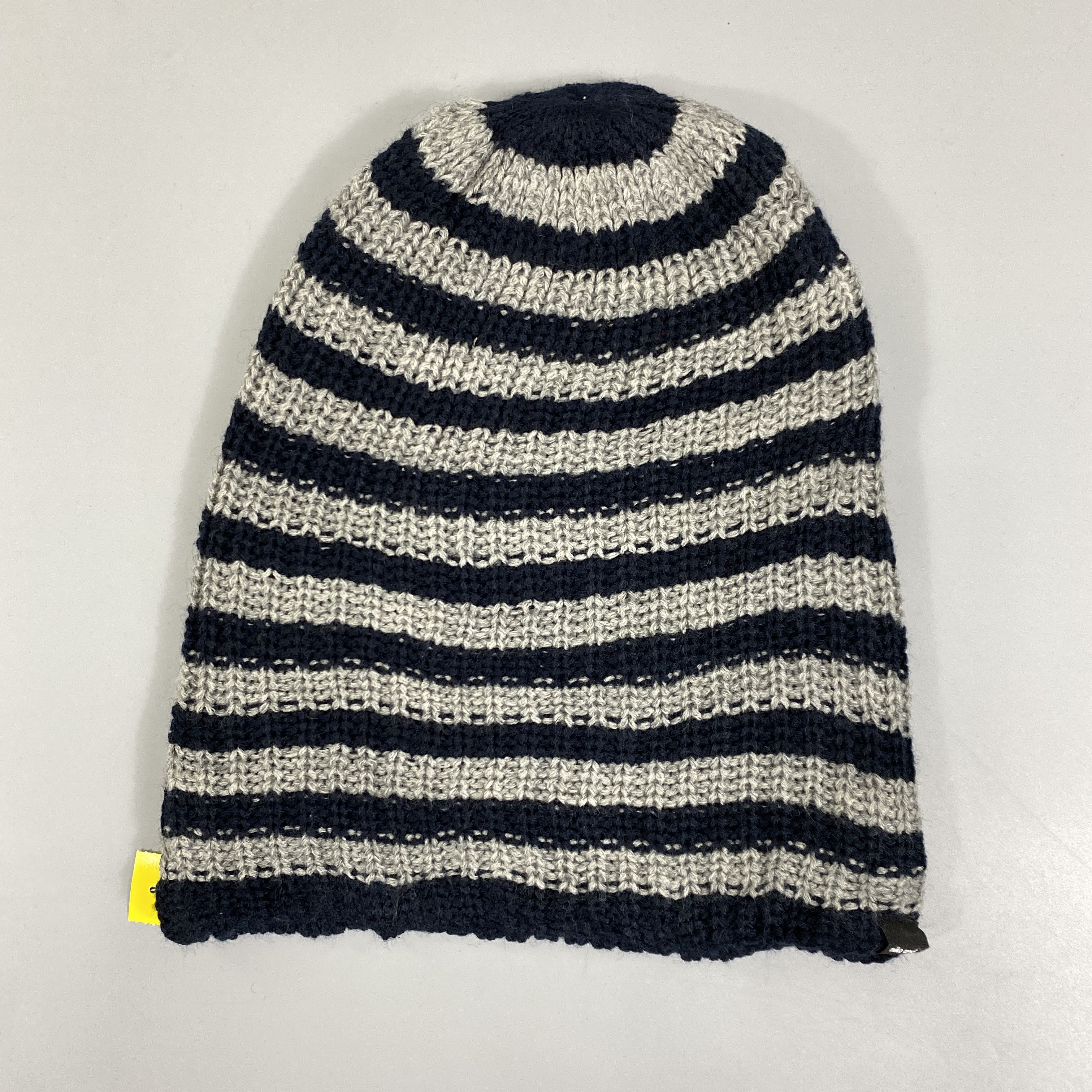 Japanese Brand Striped Slouchy Beanie Hats -BN947 Size ONE SIZE - 7 Thumbnail
