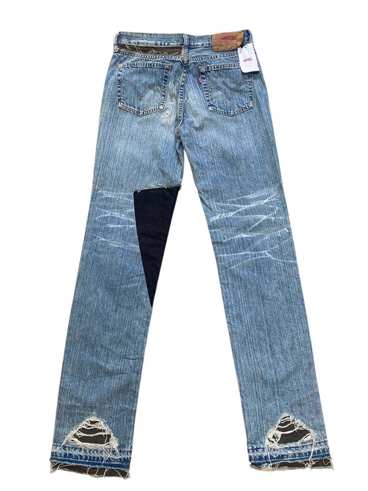 Levi's × Levi's Vintage Clothing × Vintage NWT💥#359 LEVIS JEANS 501 PATCHES STRAIGH LEG DENIM PANT Size 28" / US 6 / IT 42 - 5 Thumbnail