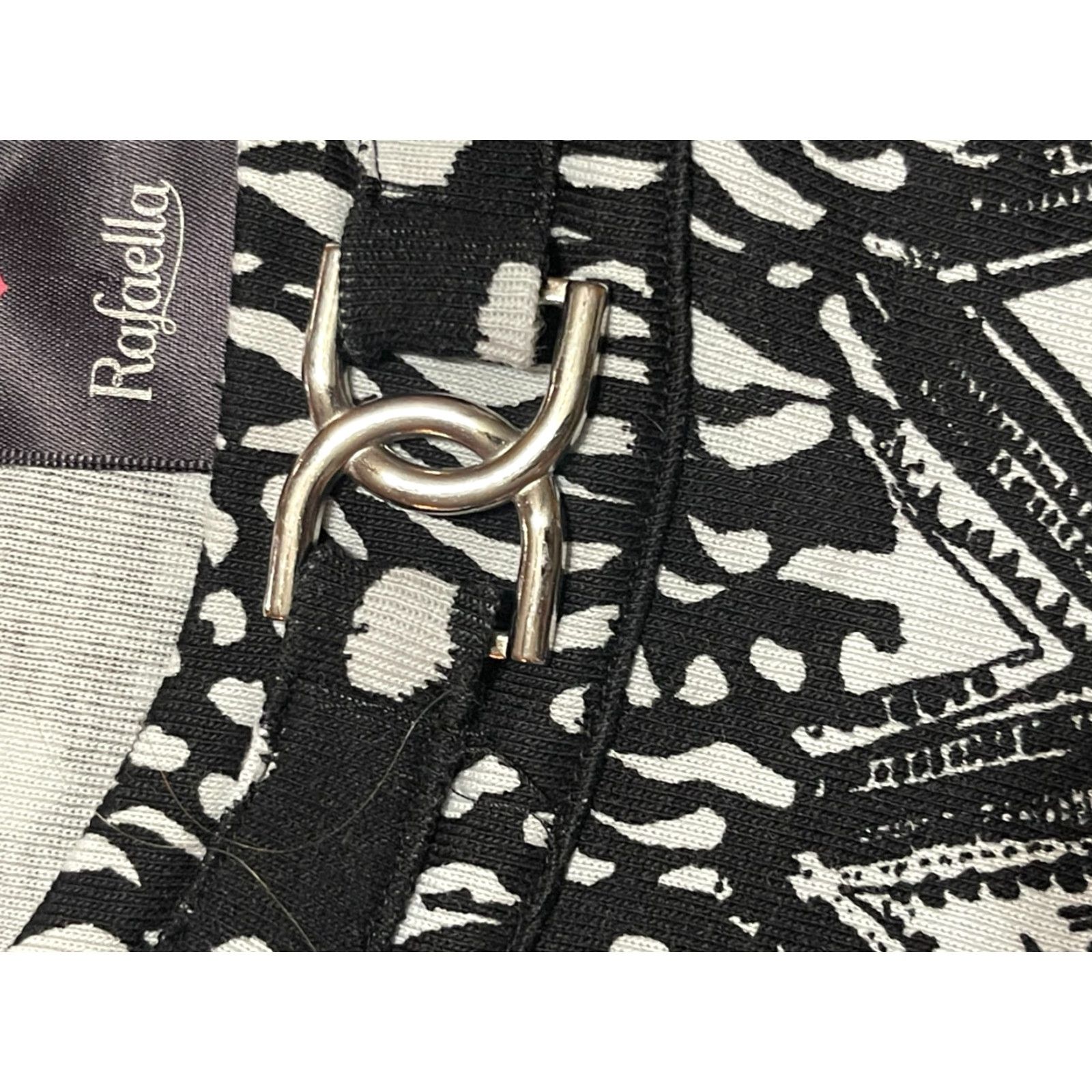 Vintage Rafaella Shirt Women's Large Black White Short Sleeve T-Shirt Casual Modern Basic Regular Fit Size L / US 10 / IT 46 - 4 Thumbnail