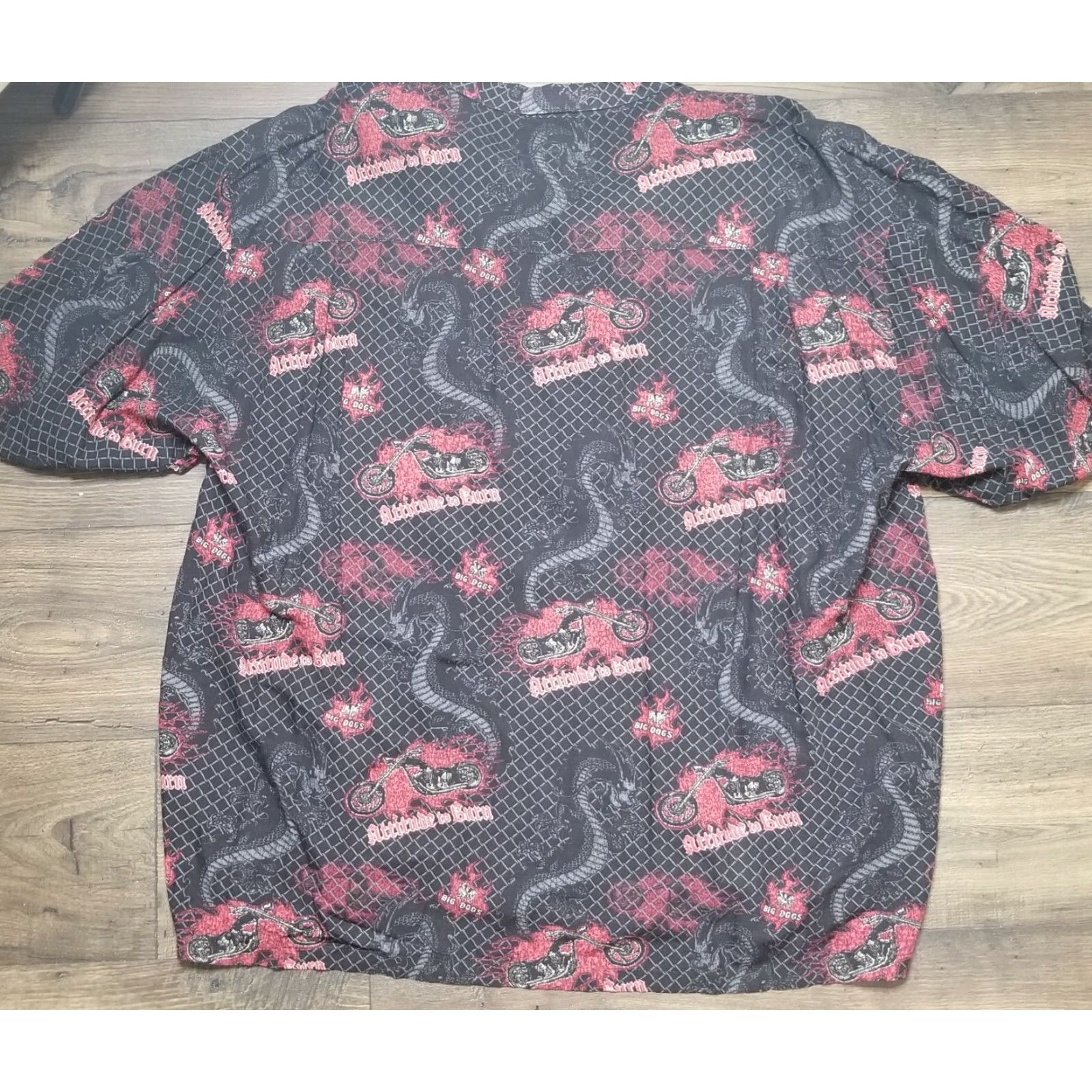 Big Dogs Authentic Big Dogs Shirt Men 3XL Multicolor Hawaiian Motorcycle Dragon Biker Mens Size US XXL / EU 58 / 5 - 4 Thumbnail