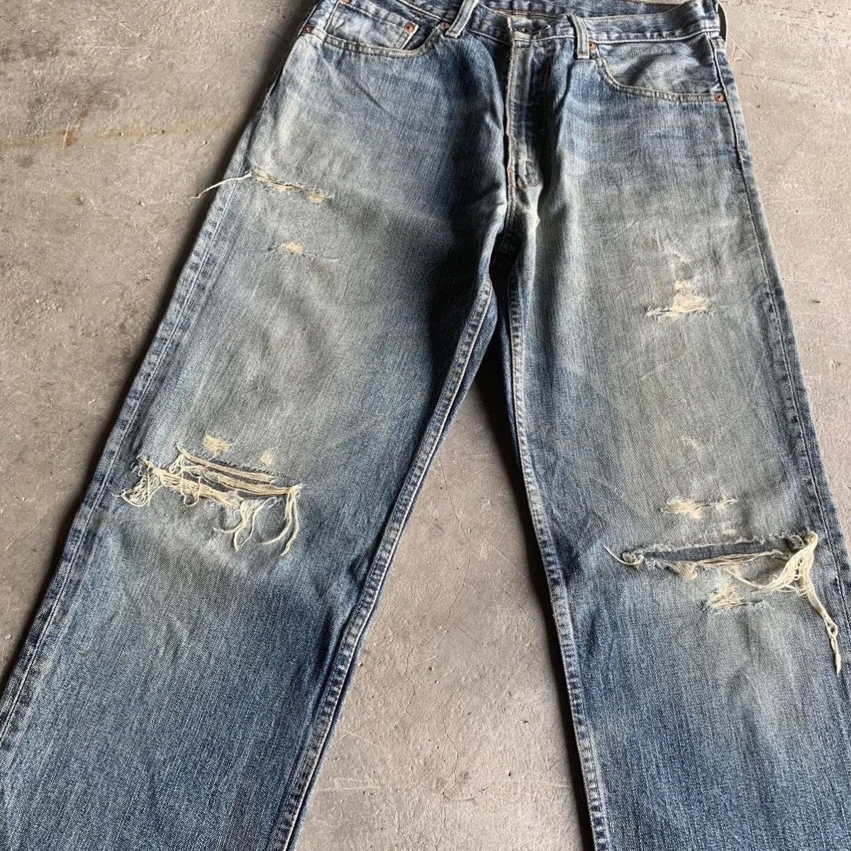 Levi's Vintage Clothing 💥DISTRESSED!Vtg Levi’s 502 Mudwash Jeans W32 L34 Denim Pants Size US 32 / EU 48 - 4 Thumbnail