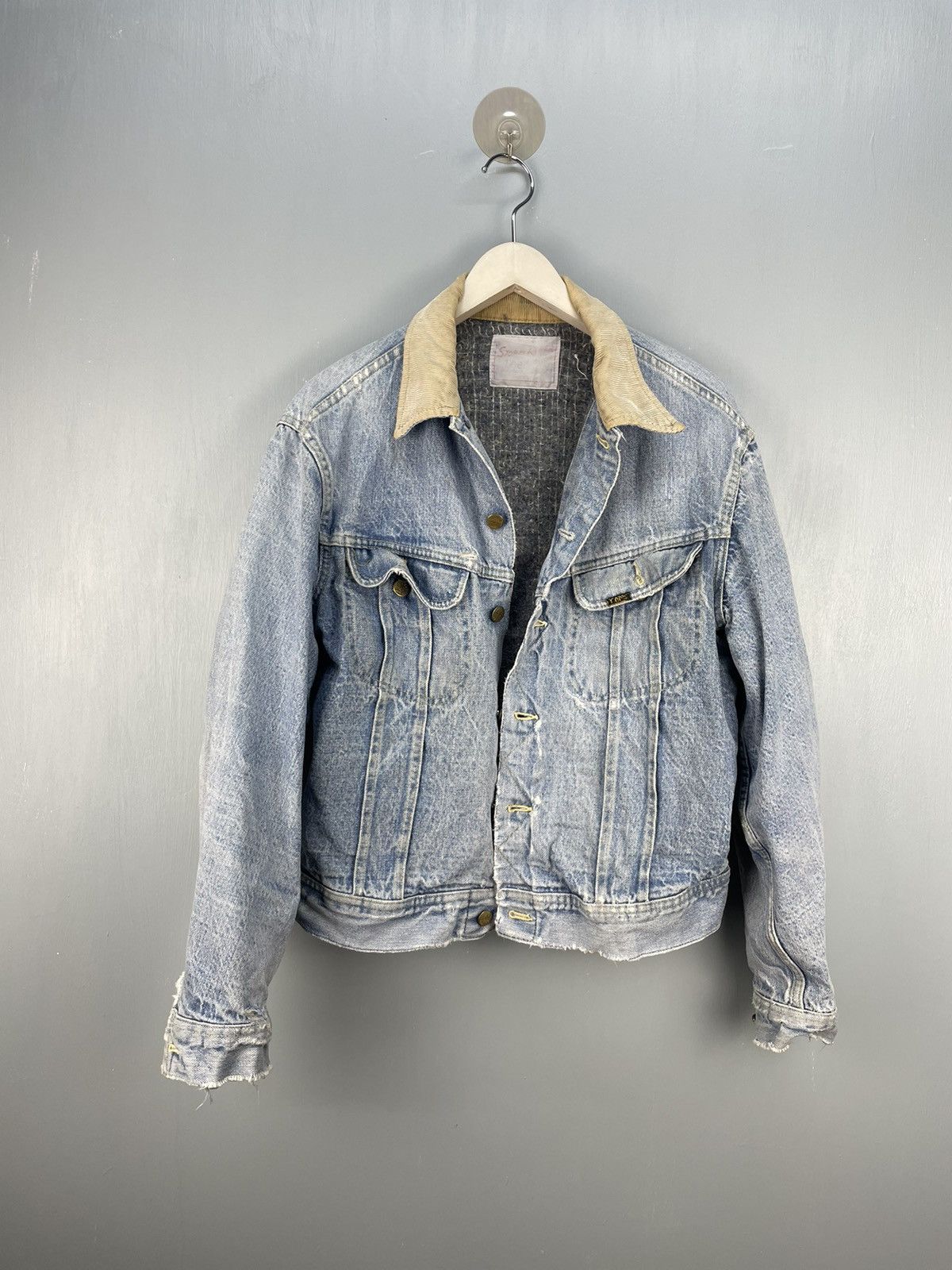 Lee Vintage 70s Lee Storm Rider denim tracker jacket Size US L / EU 52-54 / 3 - 2 Thumbnail