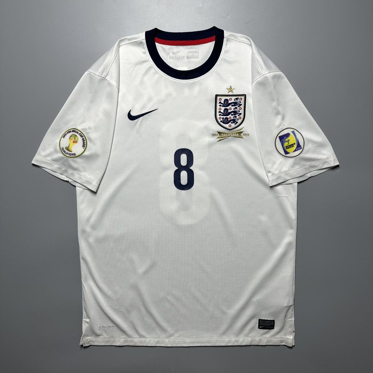 Nike ENGLAND NIKE 2013 WORLD CUP QUALIFIERS JERSEY #8 LAMPARD Size US M / EU 48-50 / 2 - 2 Thumbnail