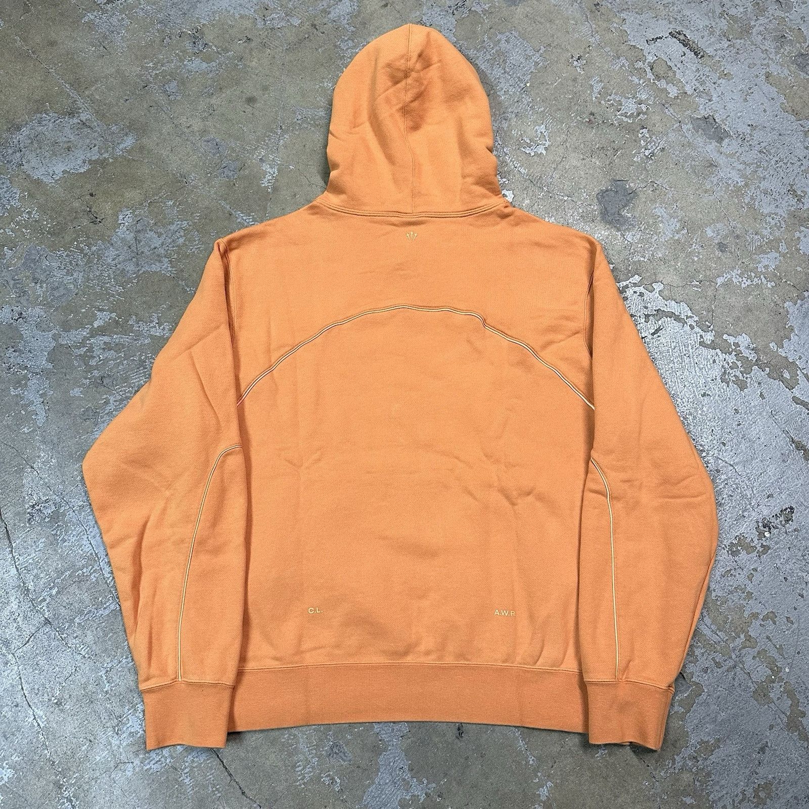 Drake × Nike NWT Nike x NOCTA Hot Curry Orange Center Swoosh Check Hoodie Size US L / EU 52-54 / 3 - 3 Thumbnail