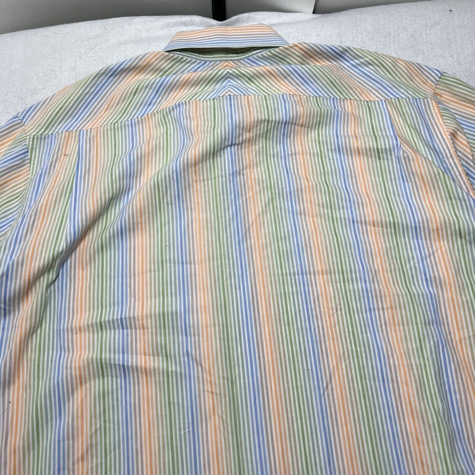 Alan Flusser Alan Flusser XL Colorful Striped Button Down Collared Shirt Size US XL / EU 56 / 4 - 10 Thumbnail