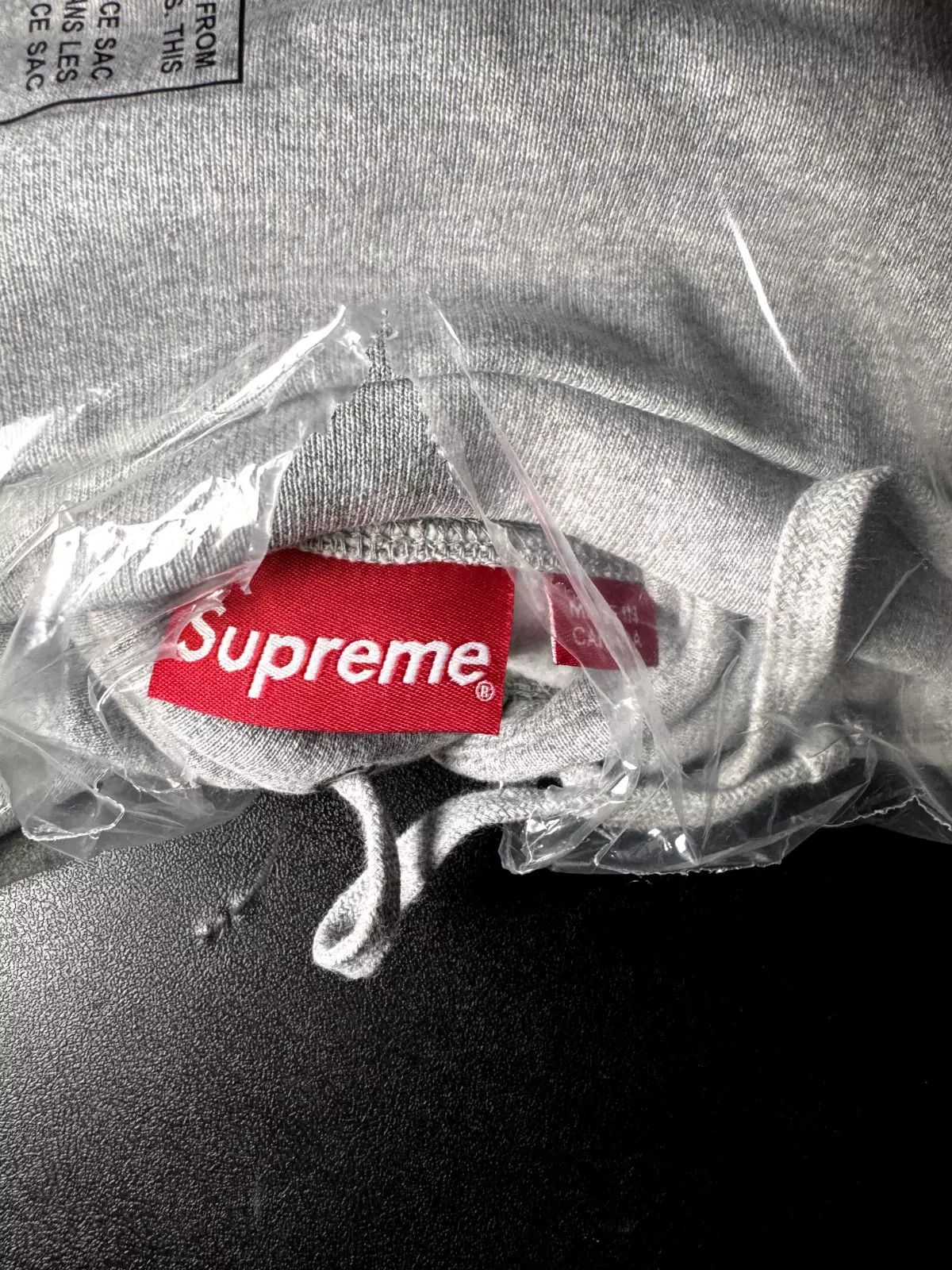 Supreme Supreme Cross Box Logo Hoodie Grey Sweatshirt Size US XL / EU 56 / 4 - 9 Thumbnail