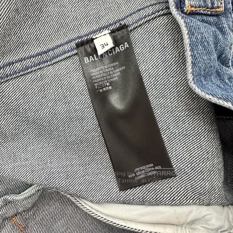 Balenciaga Balenciaga Front and Back Letter Logo Denim Jacket Size XXS / US 00 / IT 34 - 6 Thumbnail
