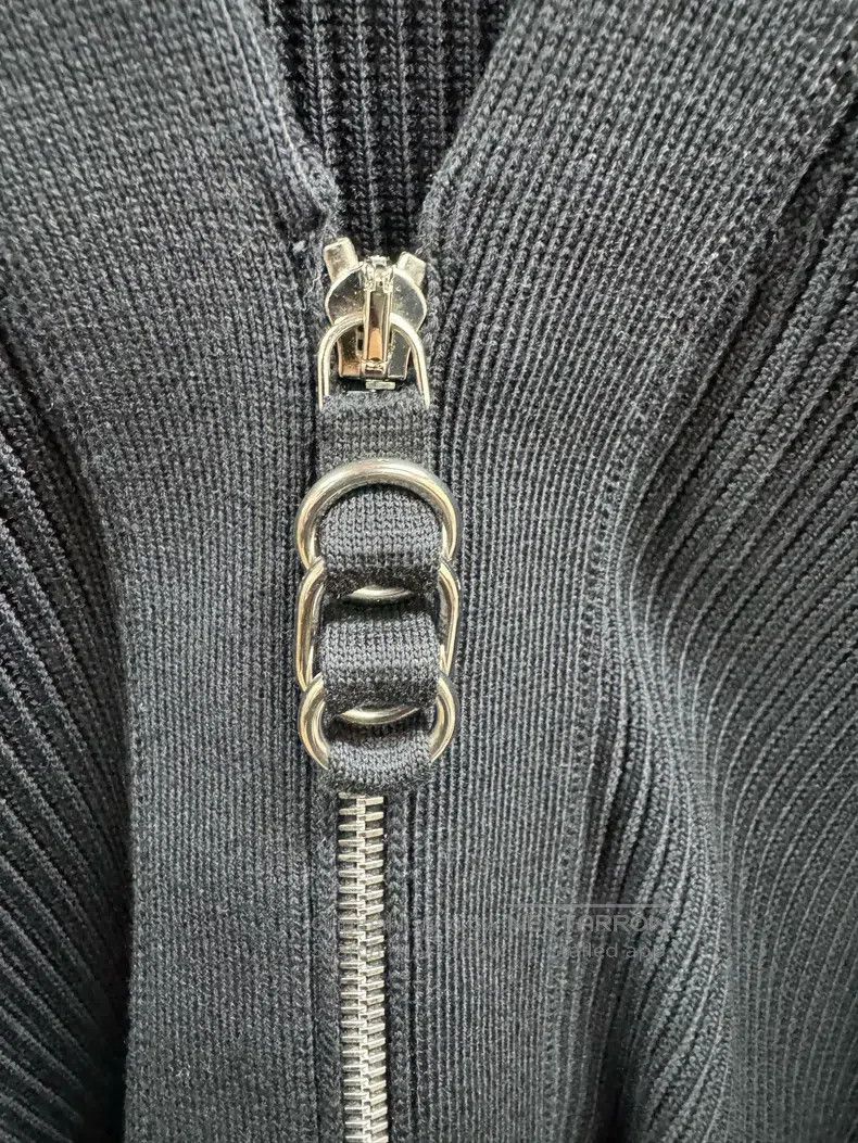 Hermes Hermes Solid color zippered long-sleeved knit sweater Size XS / US 0-2 / IT 36-38 - 4 Thumbnail