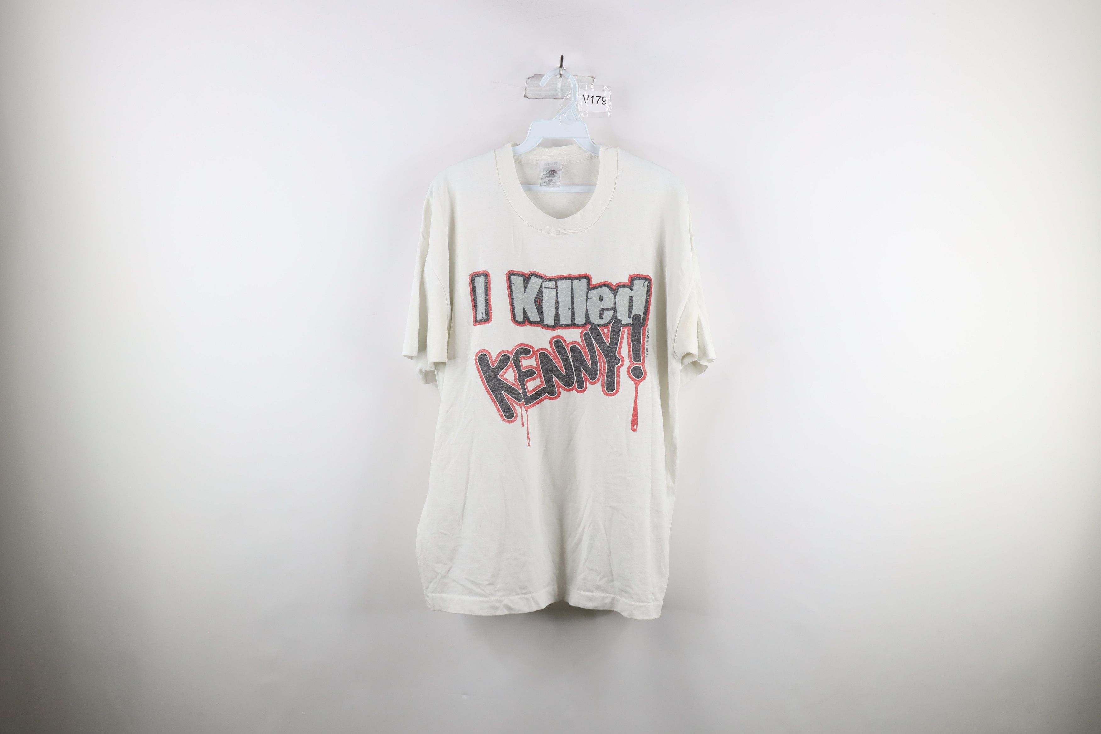 Vintage Vintage 90s South Park I Killed Kenny T-Shirt White USA Size US XL / EU 56 / 4 - 1 Thumbnail