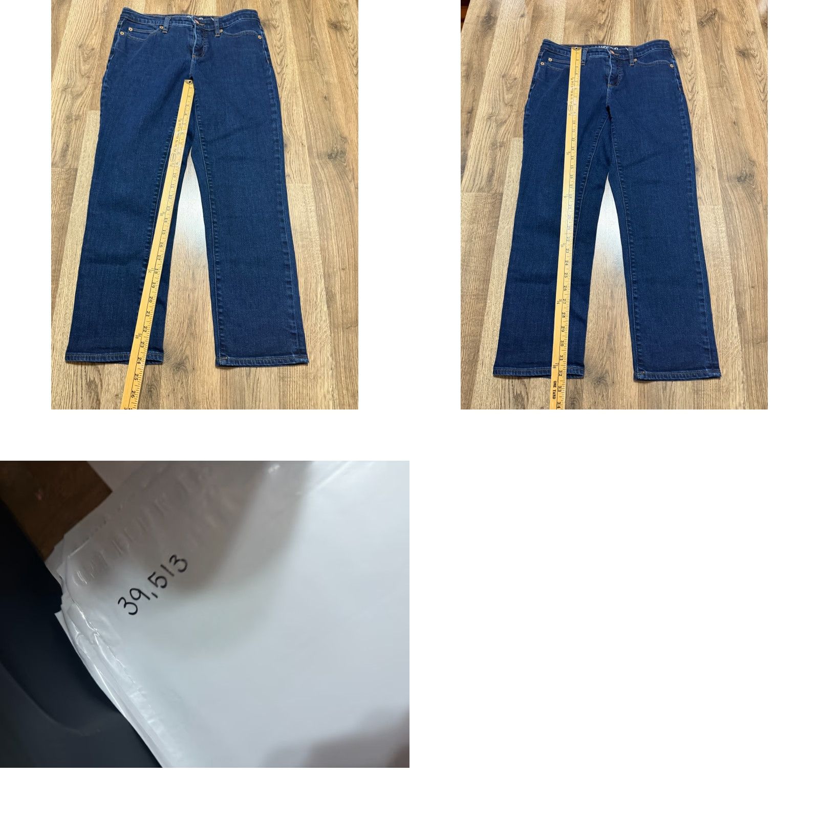 Lands' End Lands' End Jeans Women's 4 Blue Denim Mid Rise Crop Pockets 5-Pocket Regular Inseam 24" Size 4 Womens Cotton Blend Jeans Size 27" / US 4 / IT 40 - 9 Thumbnail