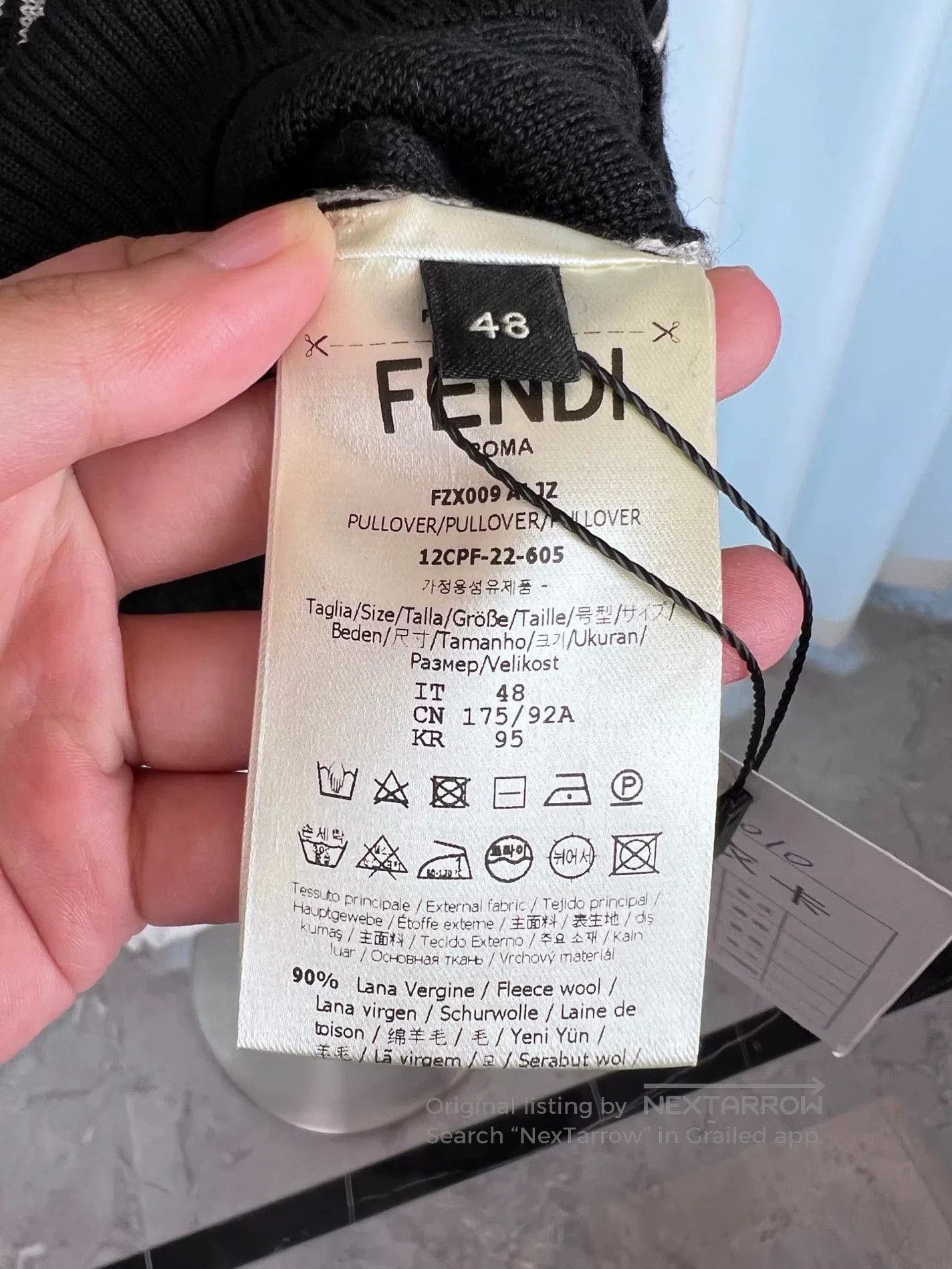 Fendi FENDI Double F Print Crewneck Sweater. Size US M / EU 48-50 / 2 - 5 Thumbnail
