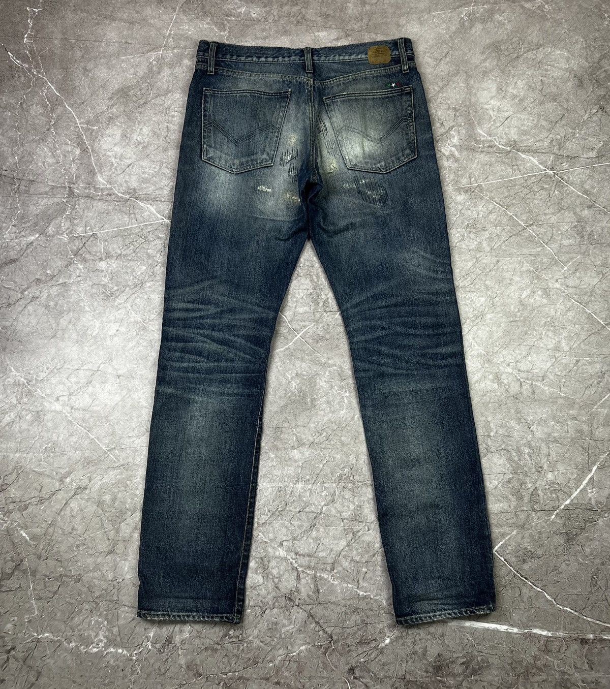 Energie × Pharrell × Sixty ENRARE >* Energie x Pharrel William Stone Wash Denim Jeans Size US 33 - 3 Thumbnail