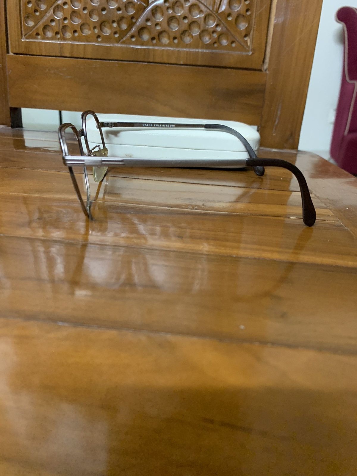 Japanese Brand Vintage glasses frame Size 30 - 2 Thumbnail