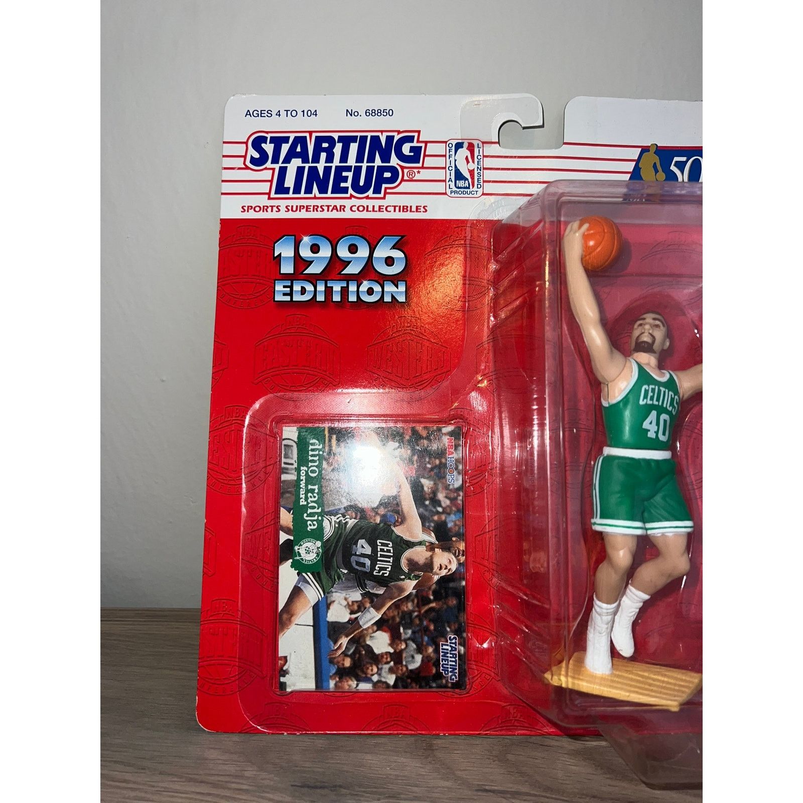 NBA 1996 Lineup NBA Boston Celtics Dino Radja Action Figure Toy Size ONE SIZE - 3 Thumbnail