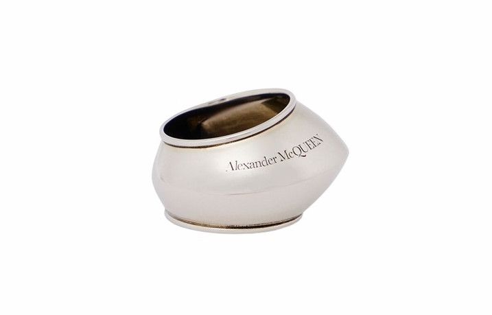 Alexander McQueen o1w1db10725 Size:19/The Gaze Ring in Silver Size ONE SIZE - 2 Thumbnail