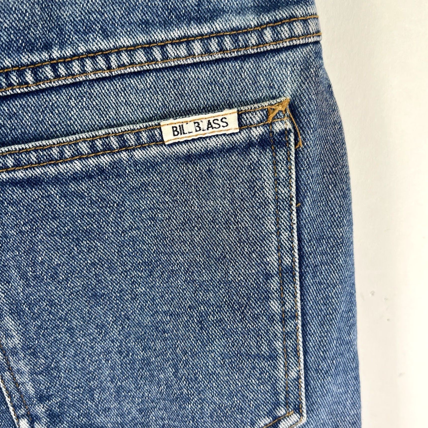 Bill Blass VINTAGE Bill Blass Denim A Line Jeans Skirt Women's Size 12 Blue Size 34" / US 12 / IT 48 - 6 Thumbnail