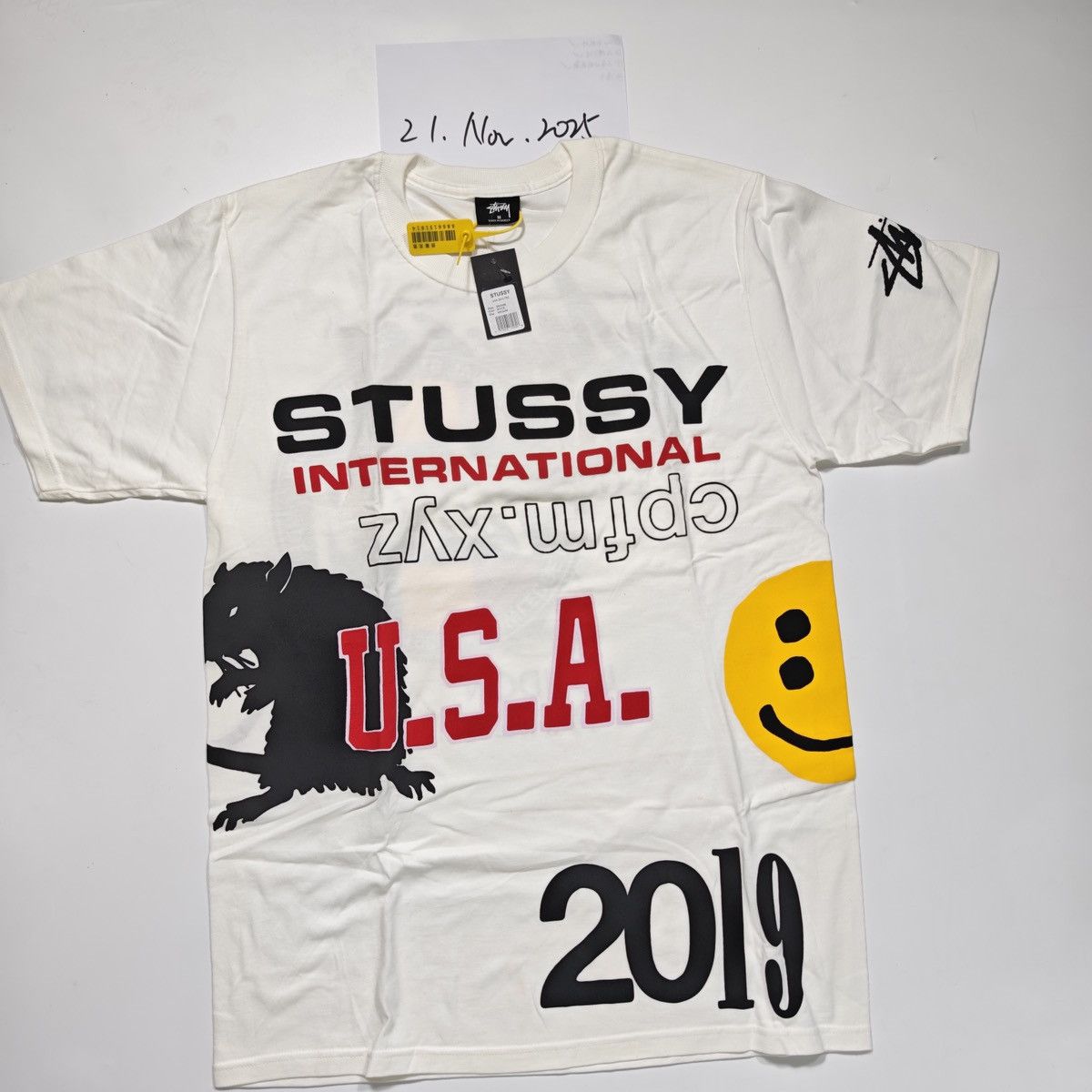 Stussy Stussy Tee White M Size US M / EU 48-50 / 2 - 1 Thumbnail