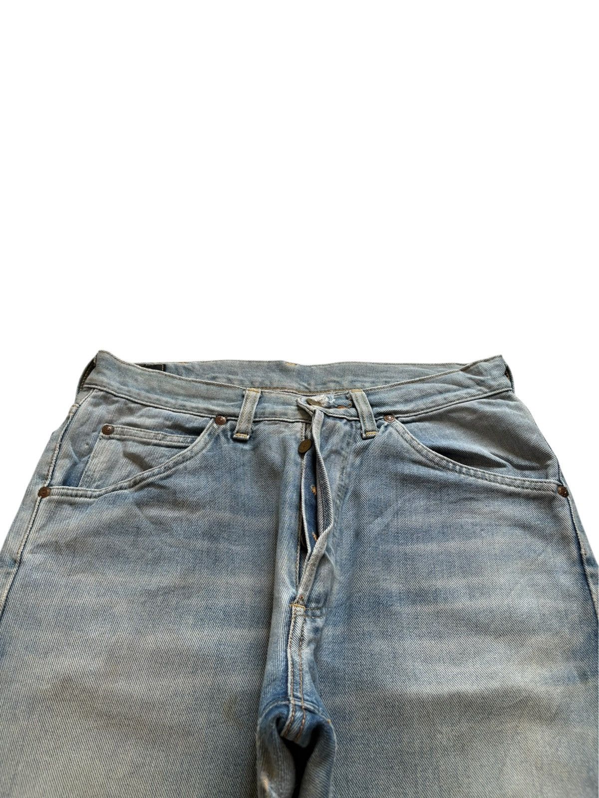 Lee Vintage Lee Selvedge Mud Wash Distress Baggy Jeans Size US 31 - 4 Thumbnail