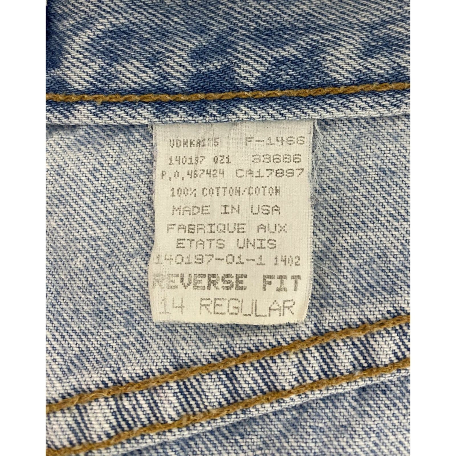 Gap VINTAGE Gap Jeans Womens 14 Regular Blue Denim Reverse Fit Tapered High Waist USA 90s Baggy Size 36" / US 14 / IT 50 - 5 Thumbnail