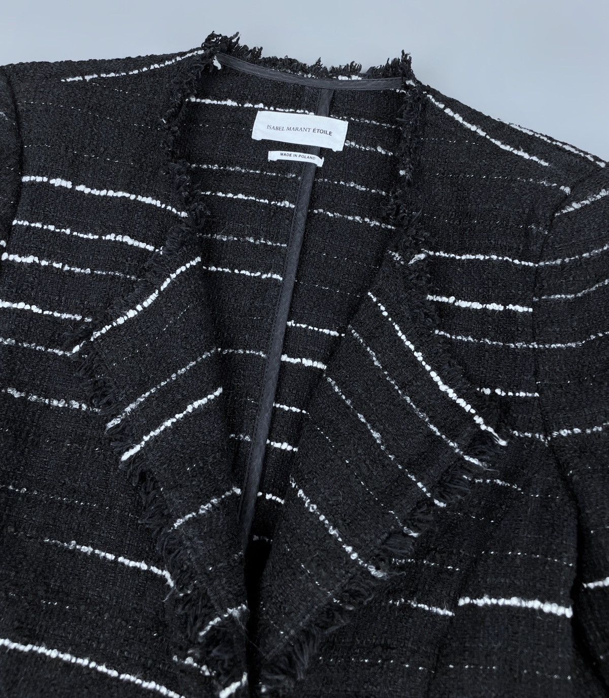 Isabel Marant Etoile Isabel Marant Etoile Glen Slub Knit Tweed Blazer Size 36 Size XS / US 0-2 / IT 36-38 - 13 Thumbnail