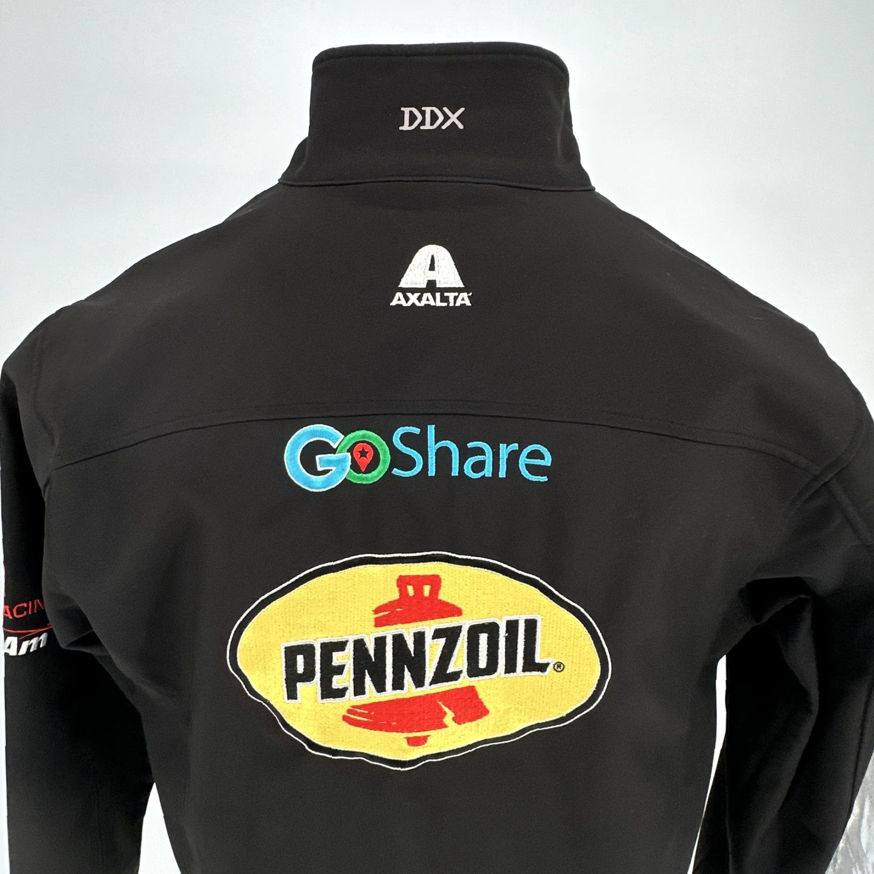 Vintage DRI DUCK Jacket Mens Large Black Softshell Motion 5350 Racing Zip Full Zip Pockets Embroidered Logo Chevrolet Pennzoil Cars Sports Vintage: No Size US L / EU 52-54 / 3 - 6 Thumbnail