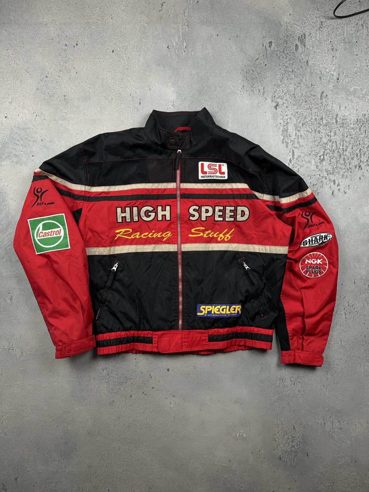 Formula 1 Vintage High Speed Racing Motobike Jacket Y2K Motor Sport Size US XL / EU 56 / 4 - 2 Thumbnail