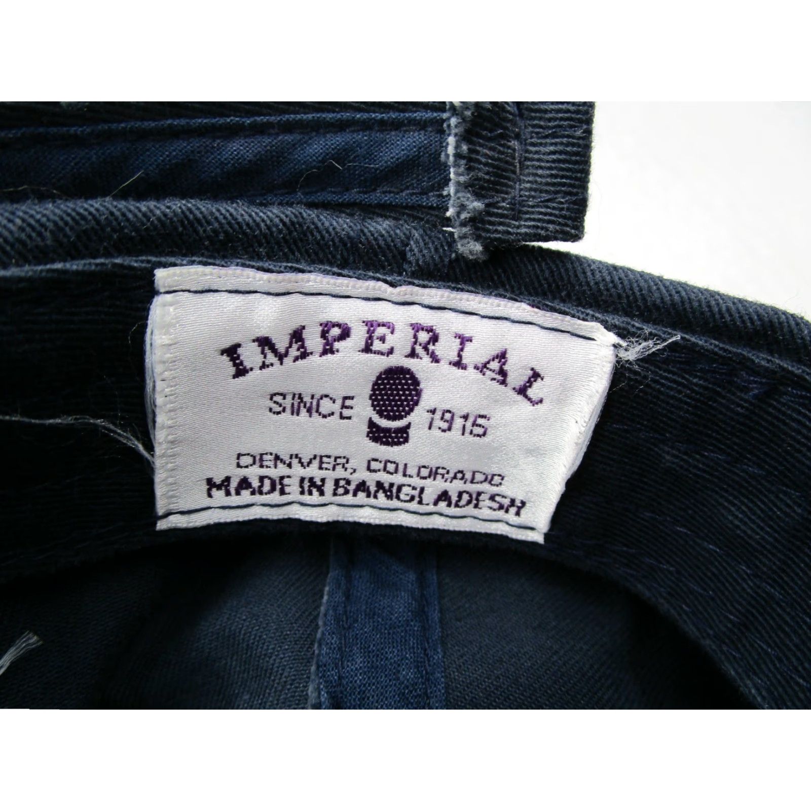 Imperial VINTAGE Imperial Golf Hat Men One Size Blue 90s Logo Adjustable Snapback Foldable Size ONE SIZE - 3 Thumbnail