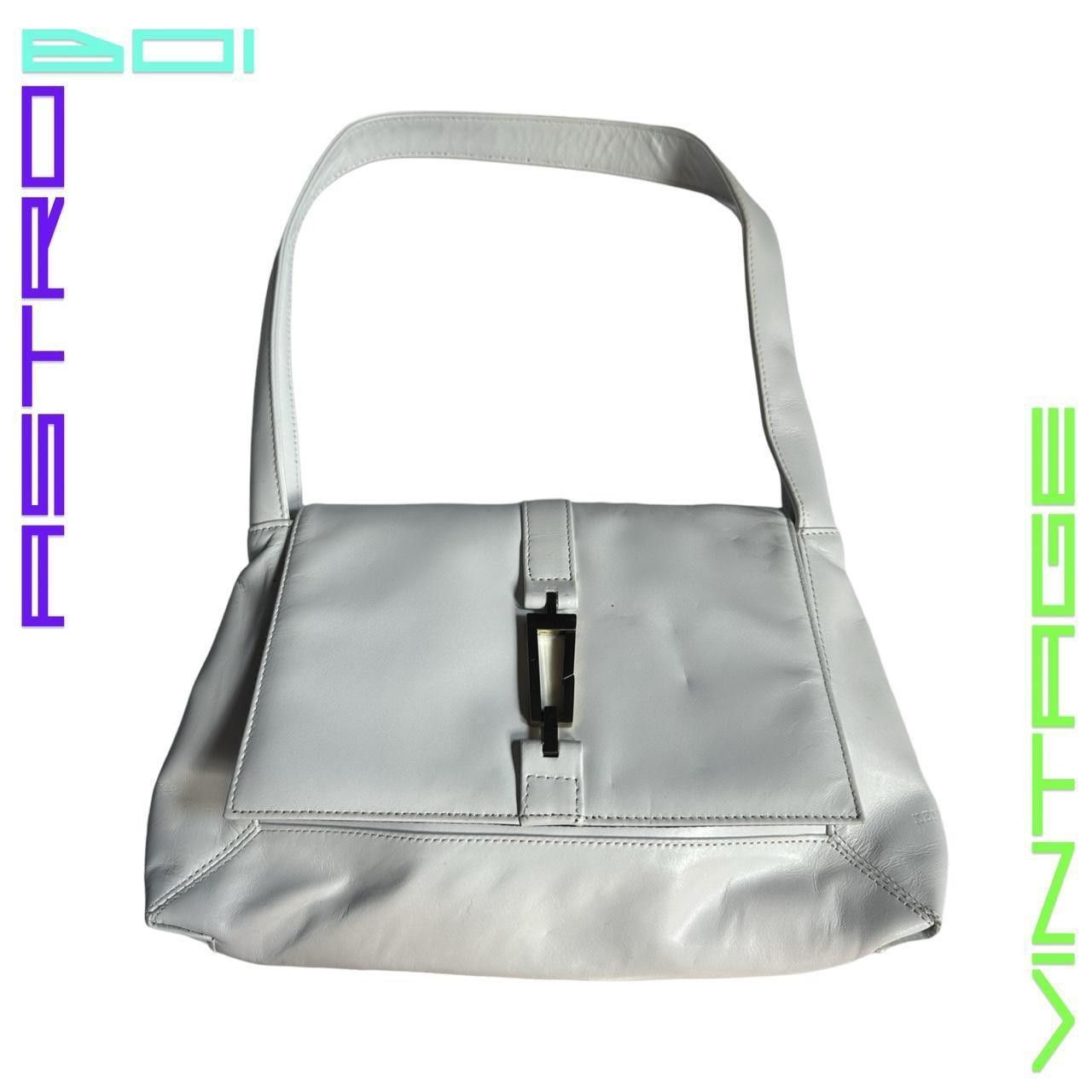 Kenneth Cole × Leather × Vintage VIntage Kenneth Cole White Leather Shoulder Bag Size ONE SIZE - 3 Thumbnail