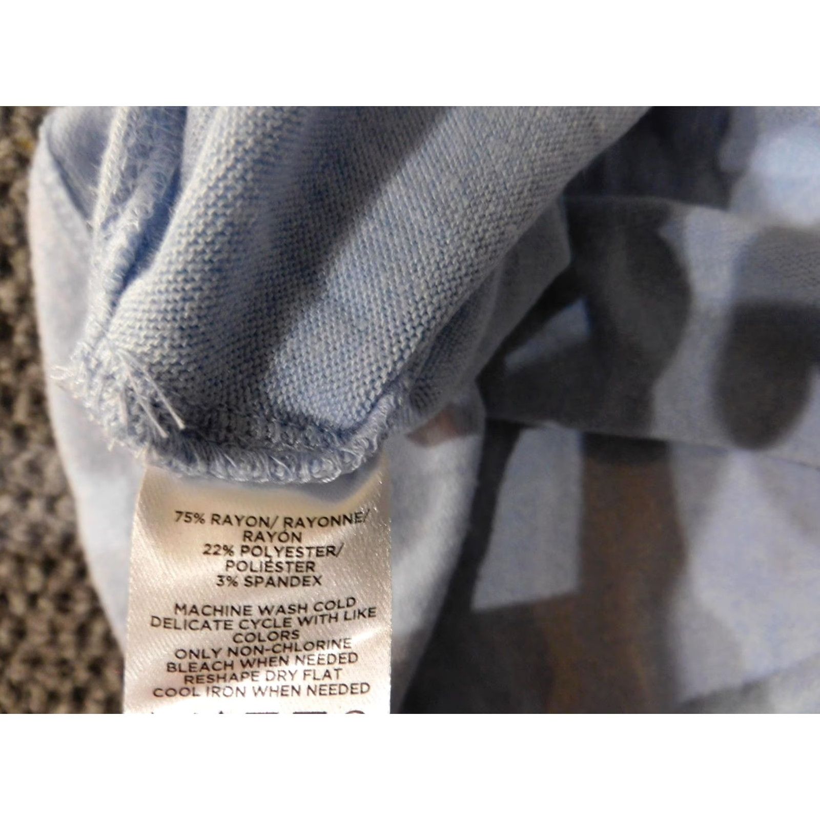 Loft LOFT Womens XL Blue Raglan Long Sleeve Lightweight Knit Top Sweater Shirt Terit Ann Taylor Size XL / US 12-14 / IT 48-50 - 7 Thumbnail