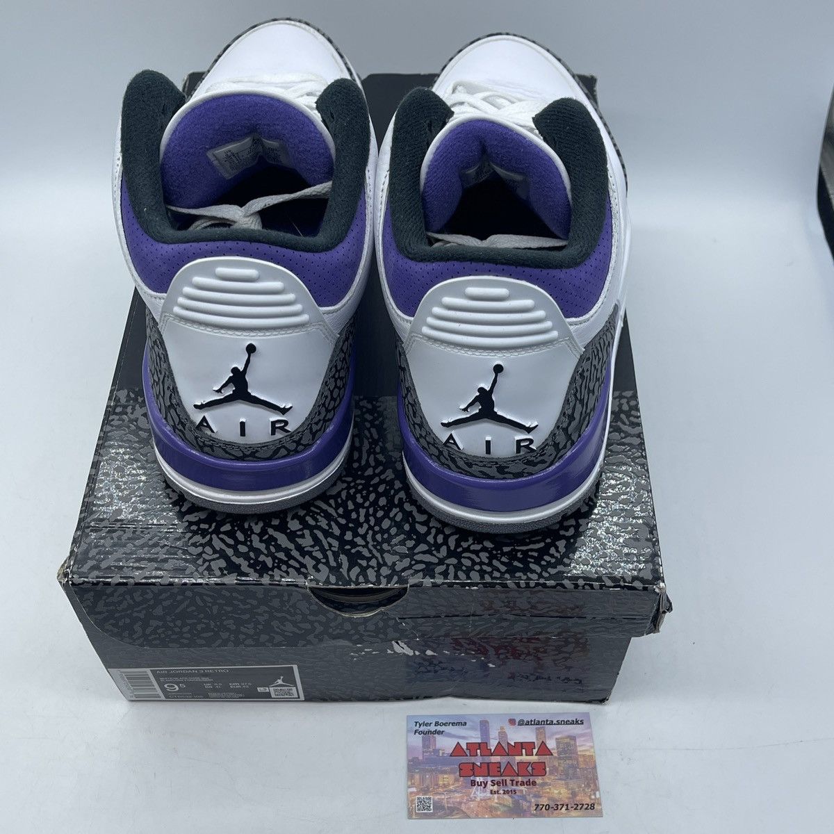 Jordan Brand Air Jordan 3 dark iris Size US 9.5 / EU 42-43 - 6 Thumbnail