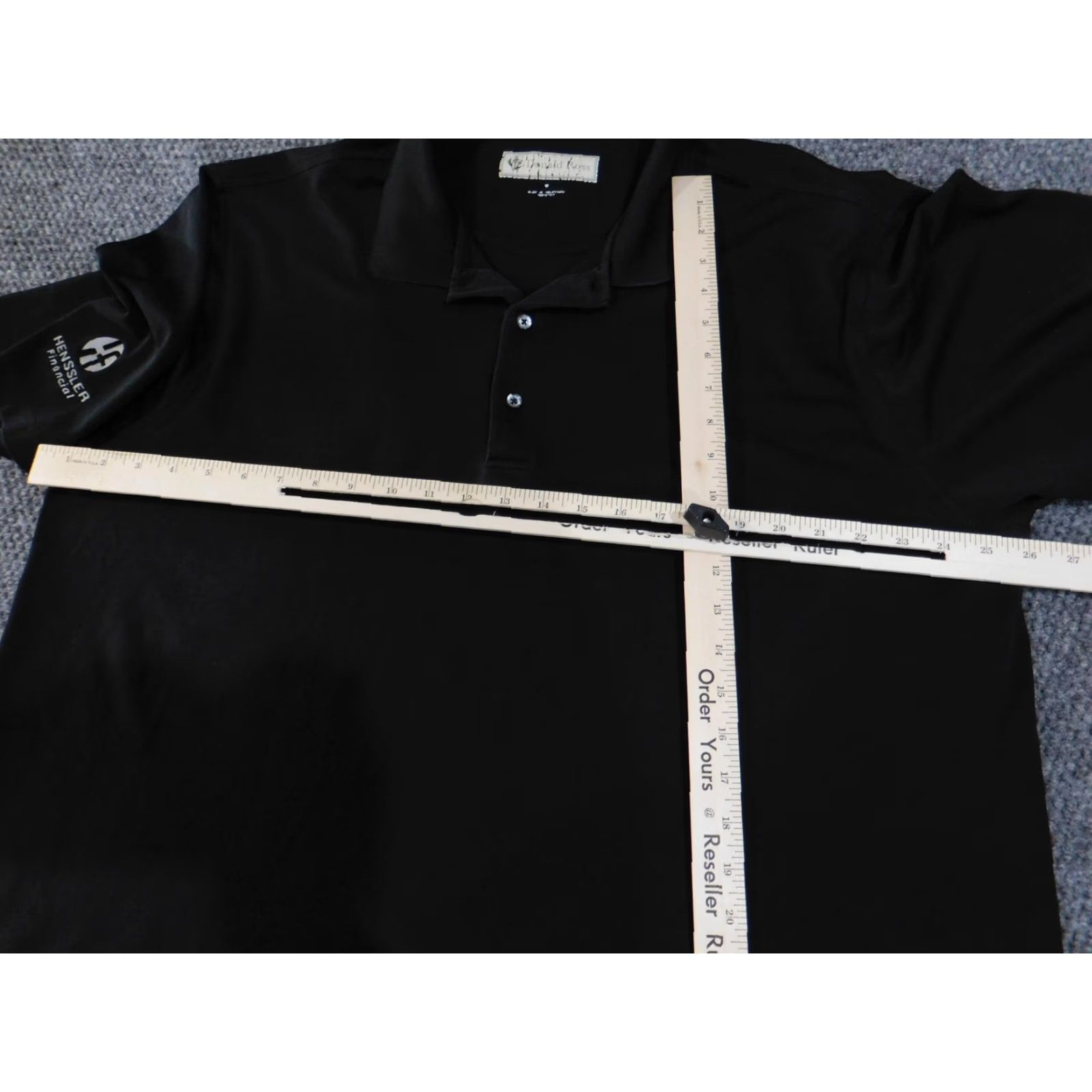 Vintage Donald Ross Polo Shirt Mens XL Black Embroidered Henssler Financial Performance Golf Polo Shirt XL Mens Black Size US XL / EU 56 / 4 - 7 Thumbnail
