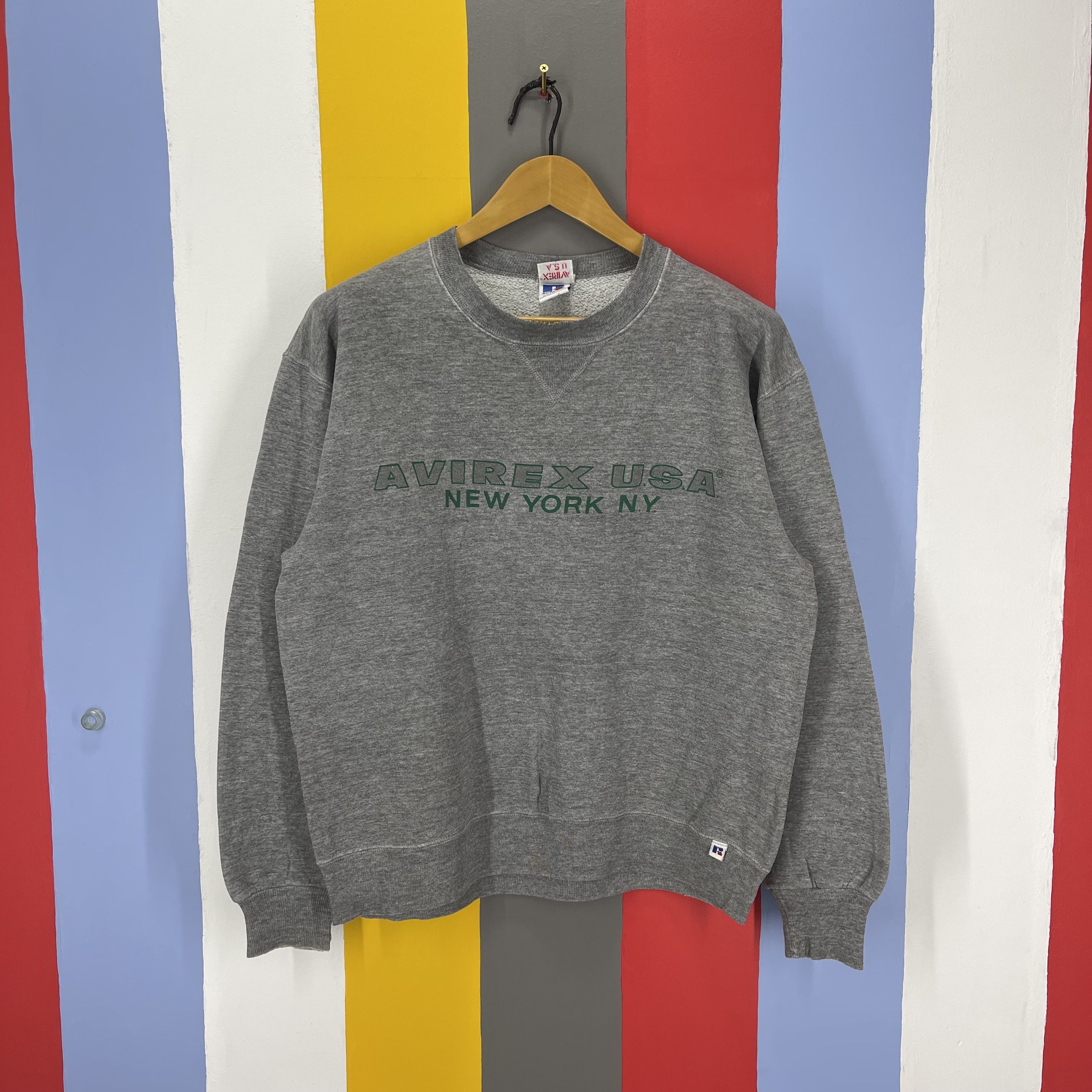 Avirex 80s Vintage AVIREX x RUSSELL Crew Neck Sweatshirt #1190/AP Size US L / EU 52-54 / 3 - 1 Thumbnail
