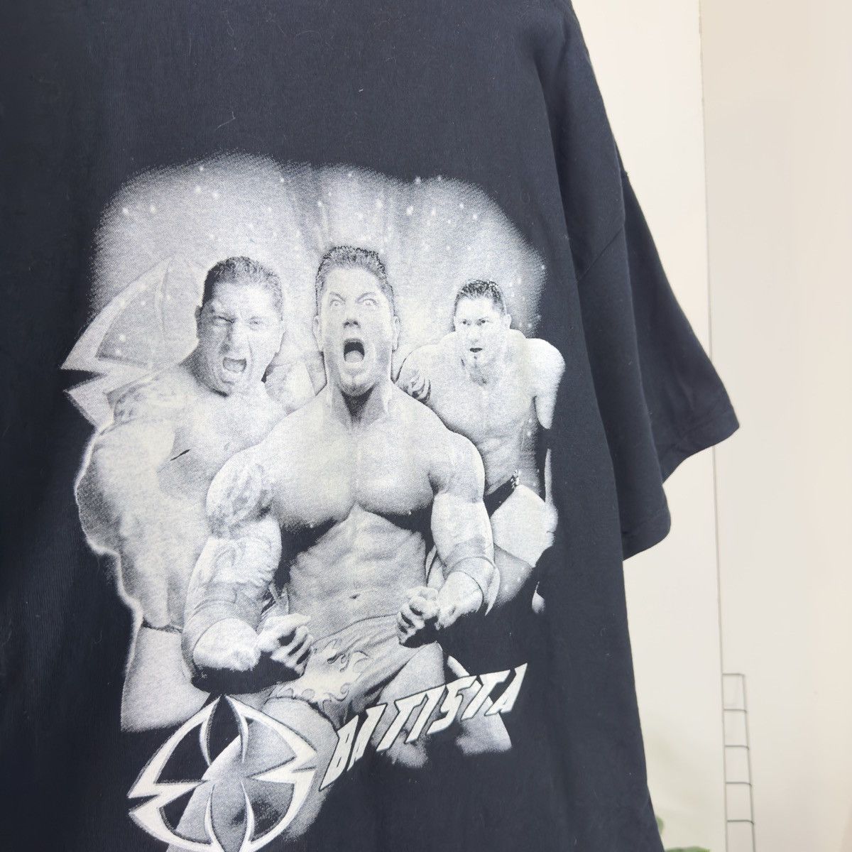 Vintage WWE Batista Vintage Black Tee Big Print Size US XL / EU 56 / 4 - 9 Thumbnail