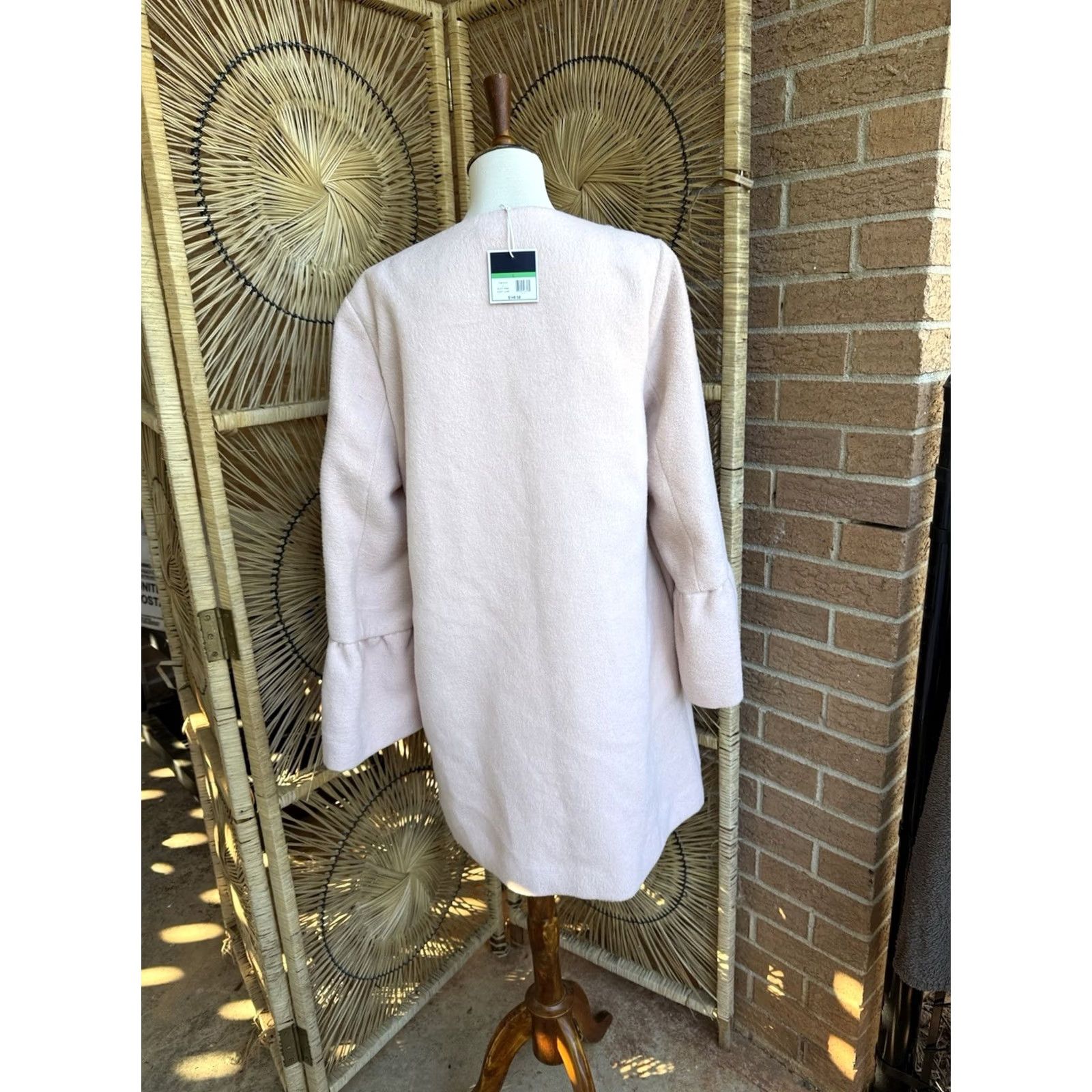 Vintage Kaari Blue Cozy Luxe Pink Coat Dress Coat Overcoat Womens Large NWT Lux Bell Sleeve Overcoat Size L / US 10 / IT 46 - 8 Thumbnail