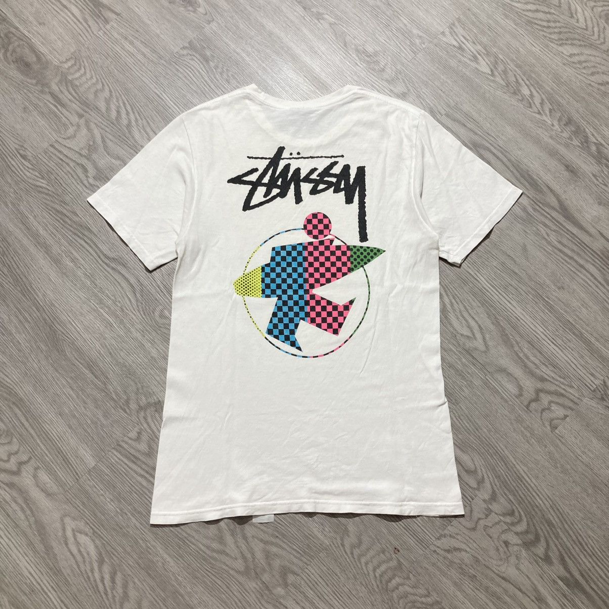 Stussy Stussy Surfman Beach Logo T-shirt White Size US S / EU 44-46 / 1 - 1 Thumbnail