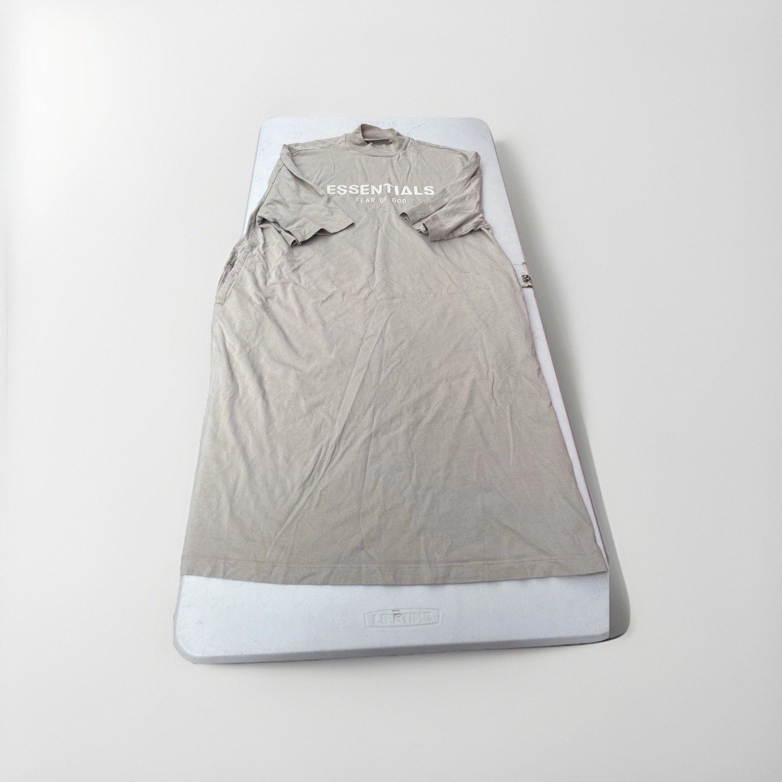 Fear of God Essentials Fear Of God T Shirt Dress Beige M Women Size M / US 6-8 / IT 42-44 - 3 Thumbnail