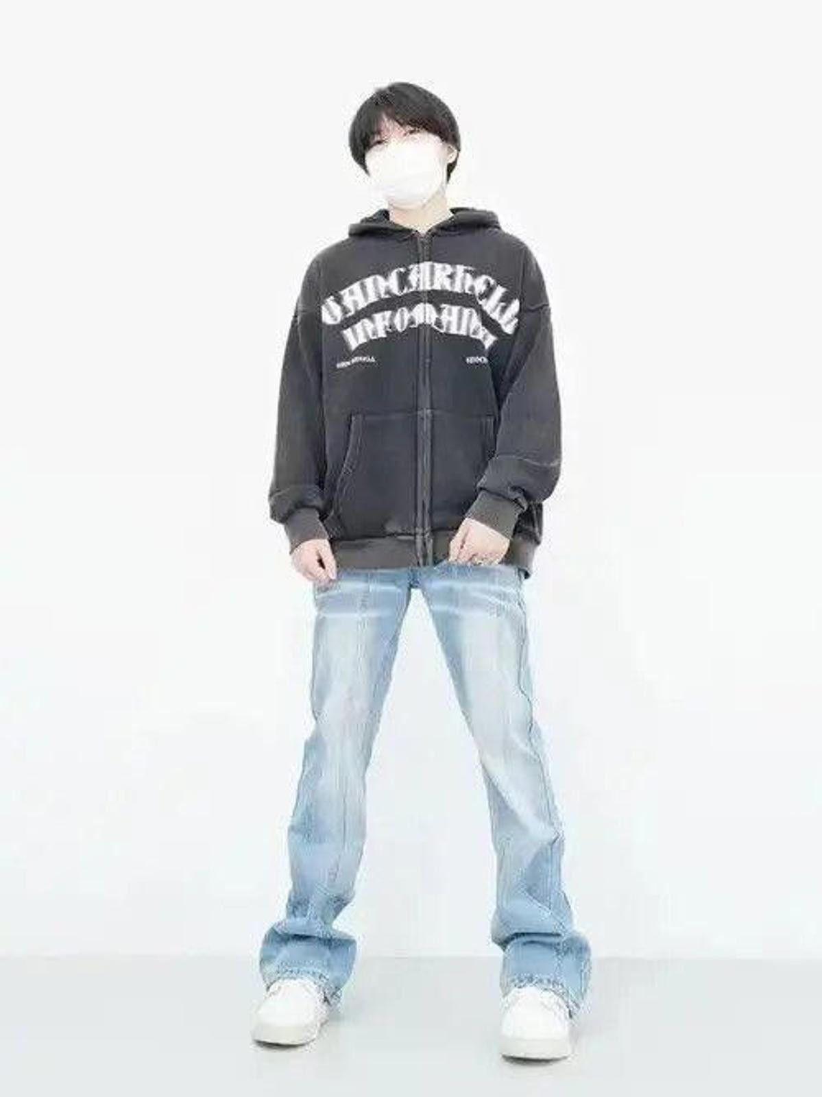 Japanese Brand Grunge Emo Zip Up Graphic Hoodies Size US M / EU 48-50 / 2 - 3 Thumbnail