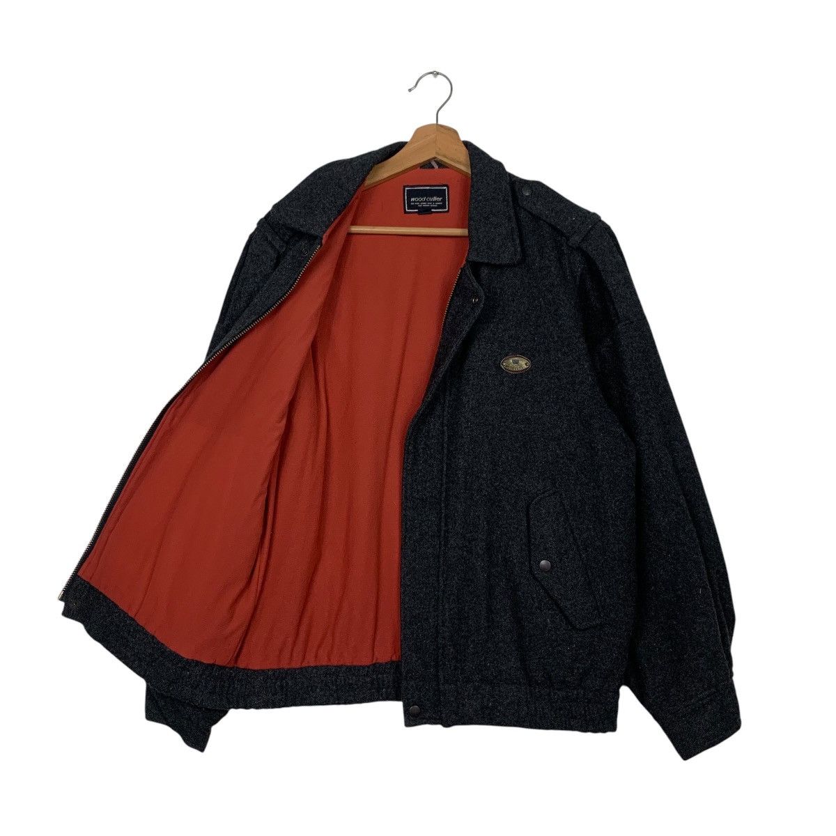 Japanese Brand Vintage 90’s WOOD CUTTER Wool Casual Jacket #2460-C110 Size US M / EU 48-50 / 2 - 9 Thumbnail