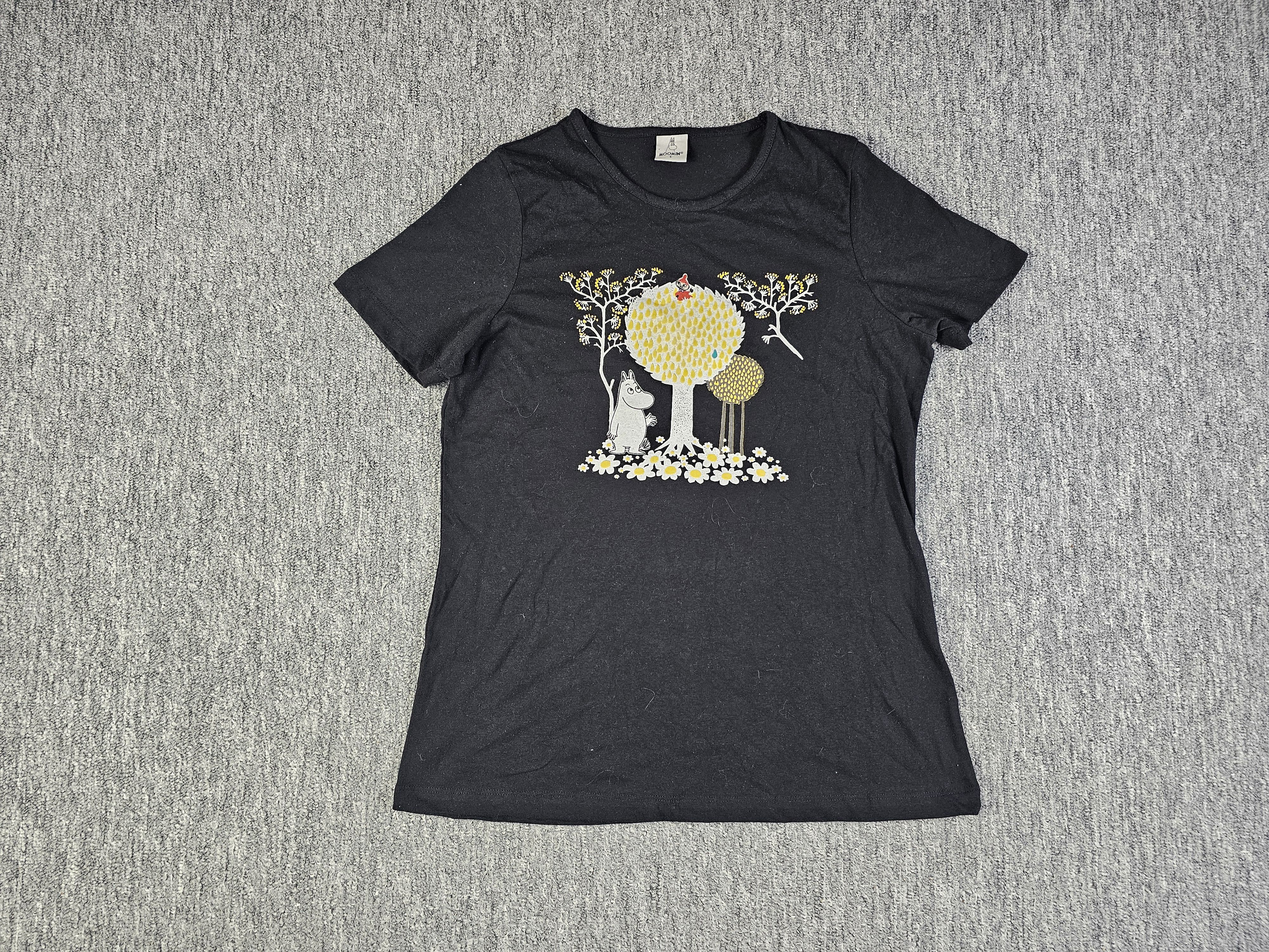 Other Moomin Moomintroll Graphic T-Shirt Black Cotton Crew Neck S Size S / US 4 / IT 40 - 3 Thumbnail