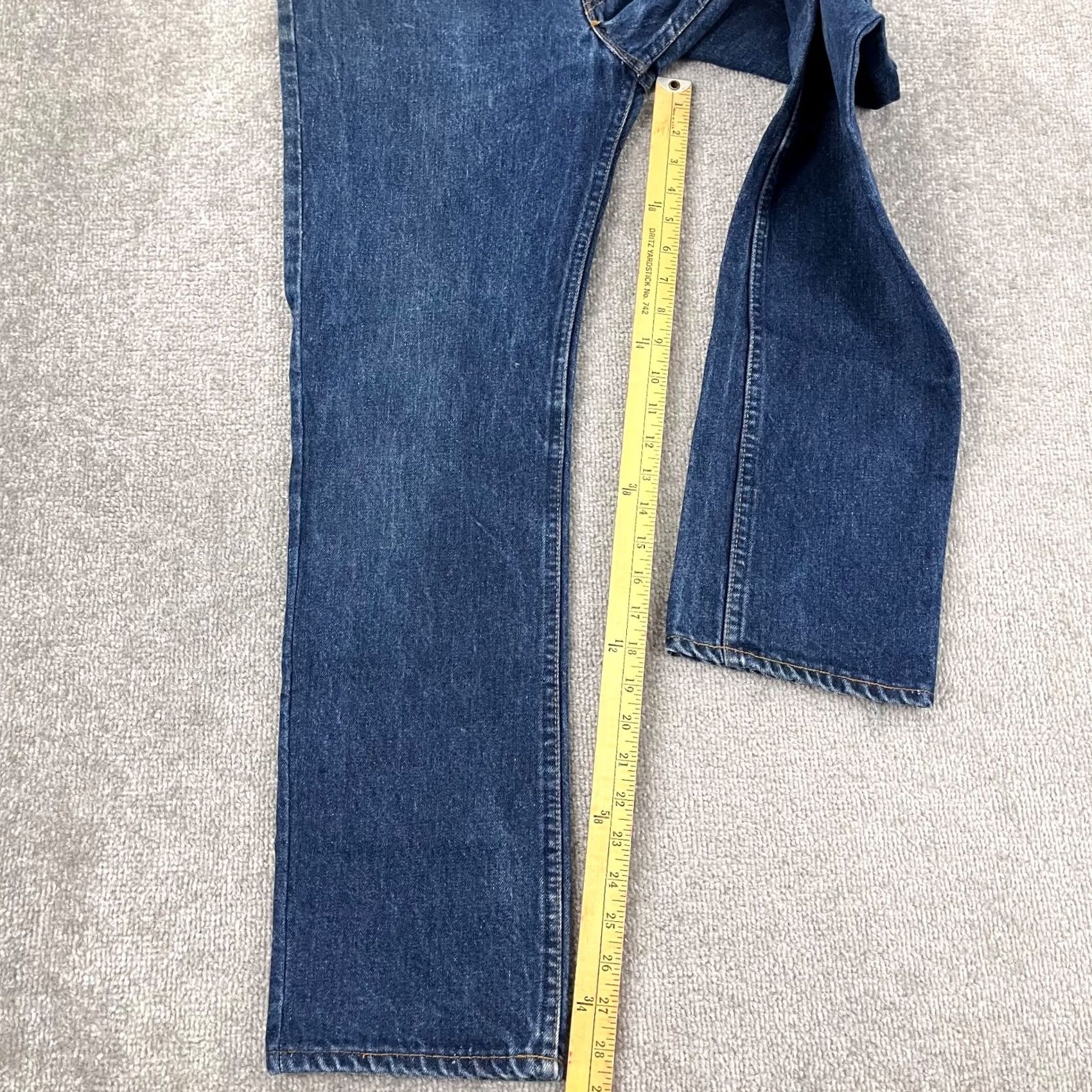 Levi's VINTAGE Levi's Jeans Mens 32 x 29 Slim Straight Blue Denim USA Made 90s Retro Orange Tab Mens Size US 32 / EU 48 - 5 Thumbnail