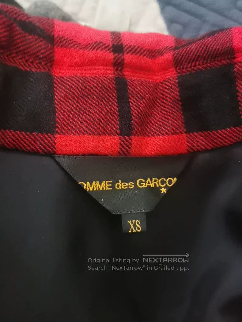 Comme des Garcons Comme Des Garcons Pure Wool Plaid Cotton Jacket with Peter Size XS / US 0-2 / IT 36-38 - 3 Thumbnail